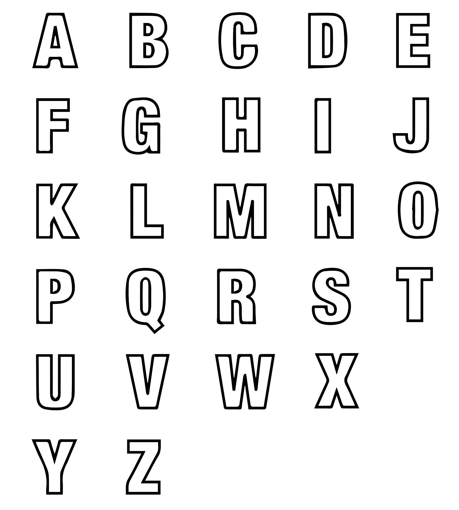 Английский алфавит раскраска для детей