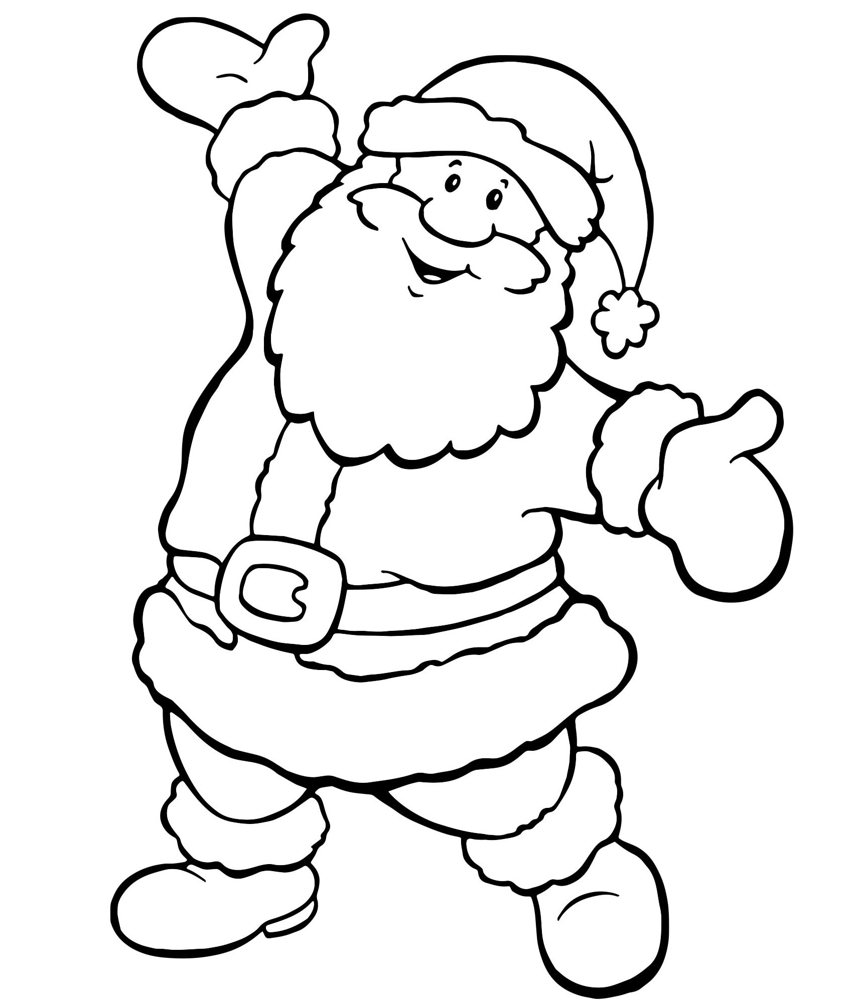 Волшебник Дед Мороз раскраска для детей