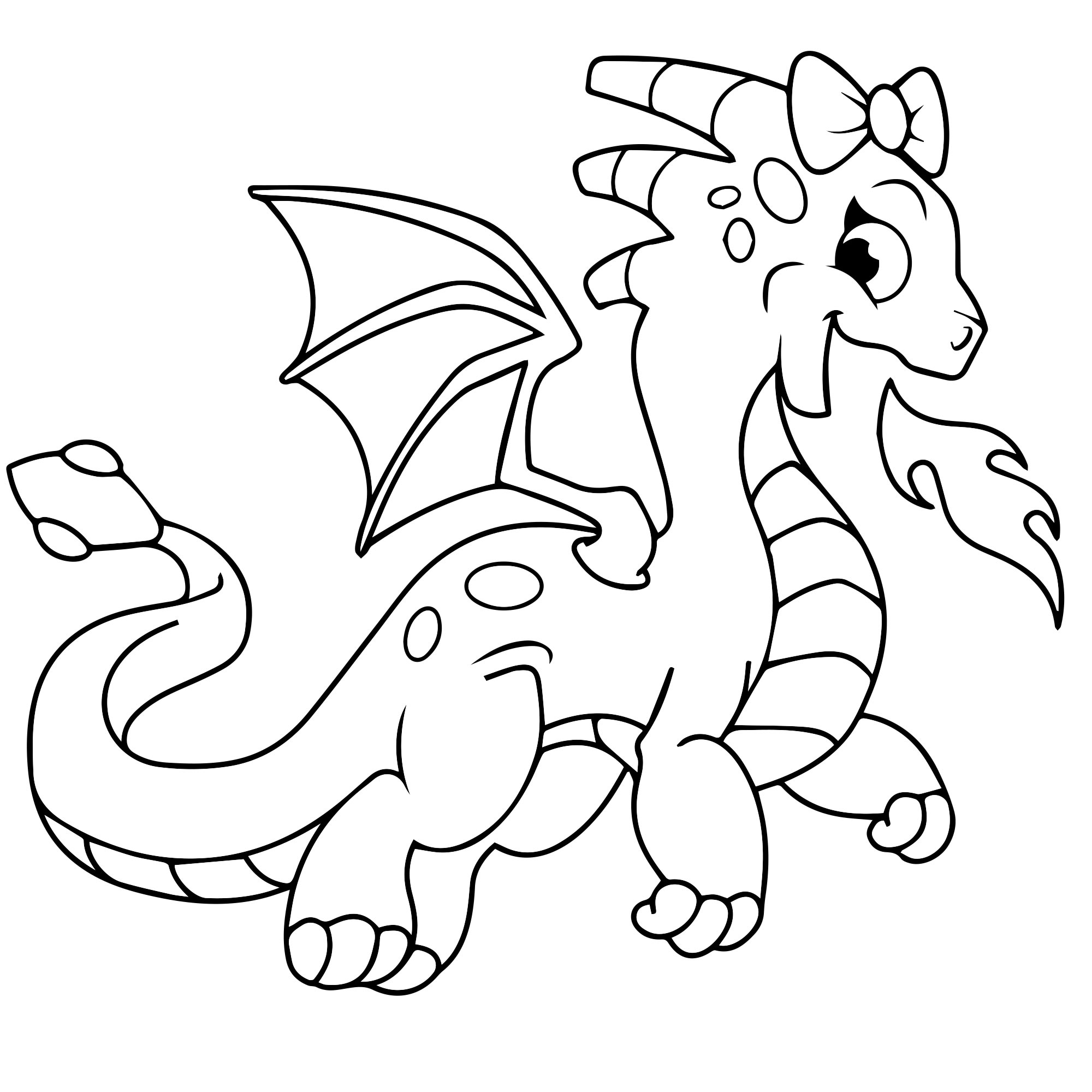 Девочка дракон раскраска для детей