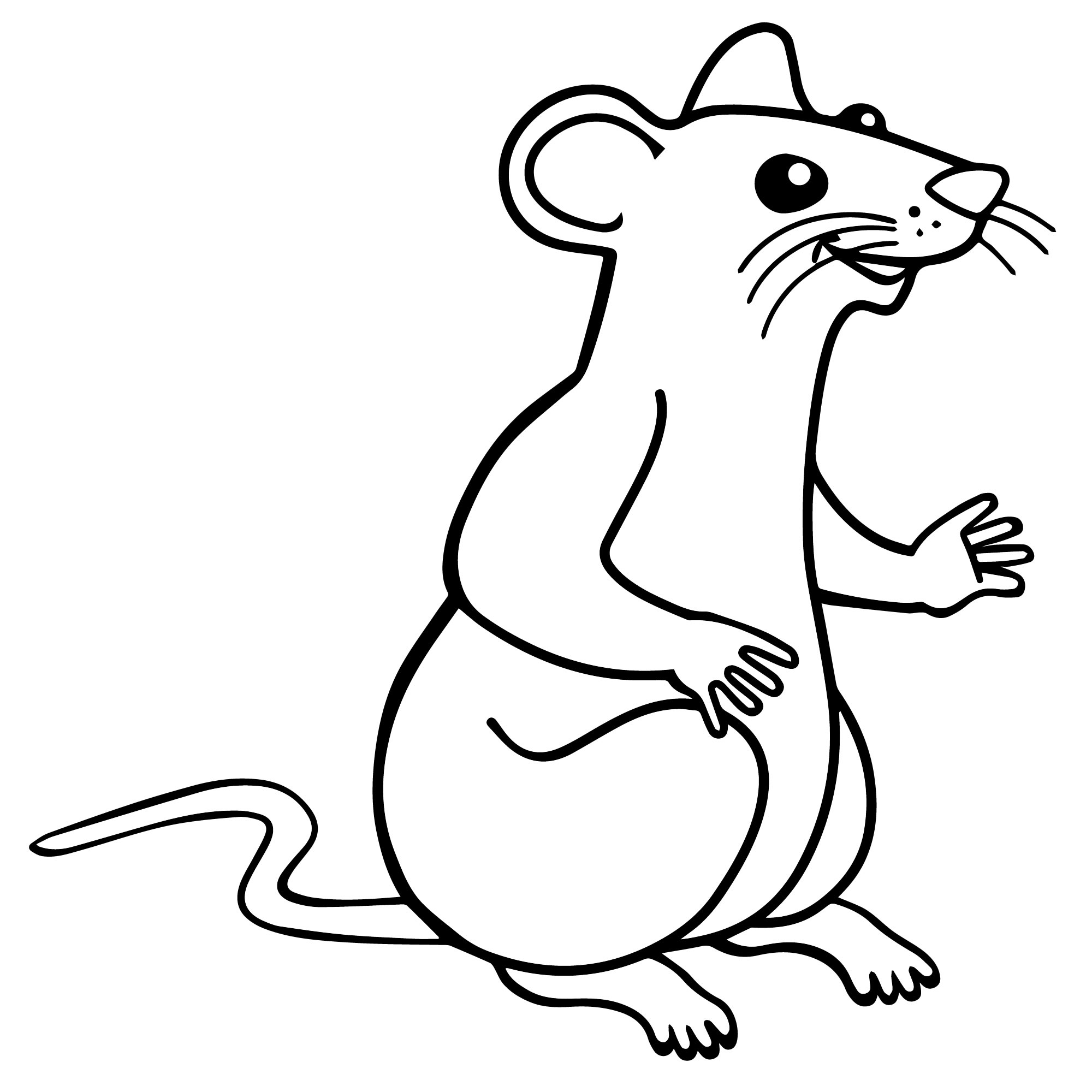 Крыса Дамбо раскраска для детей