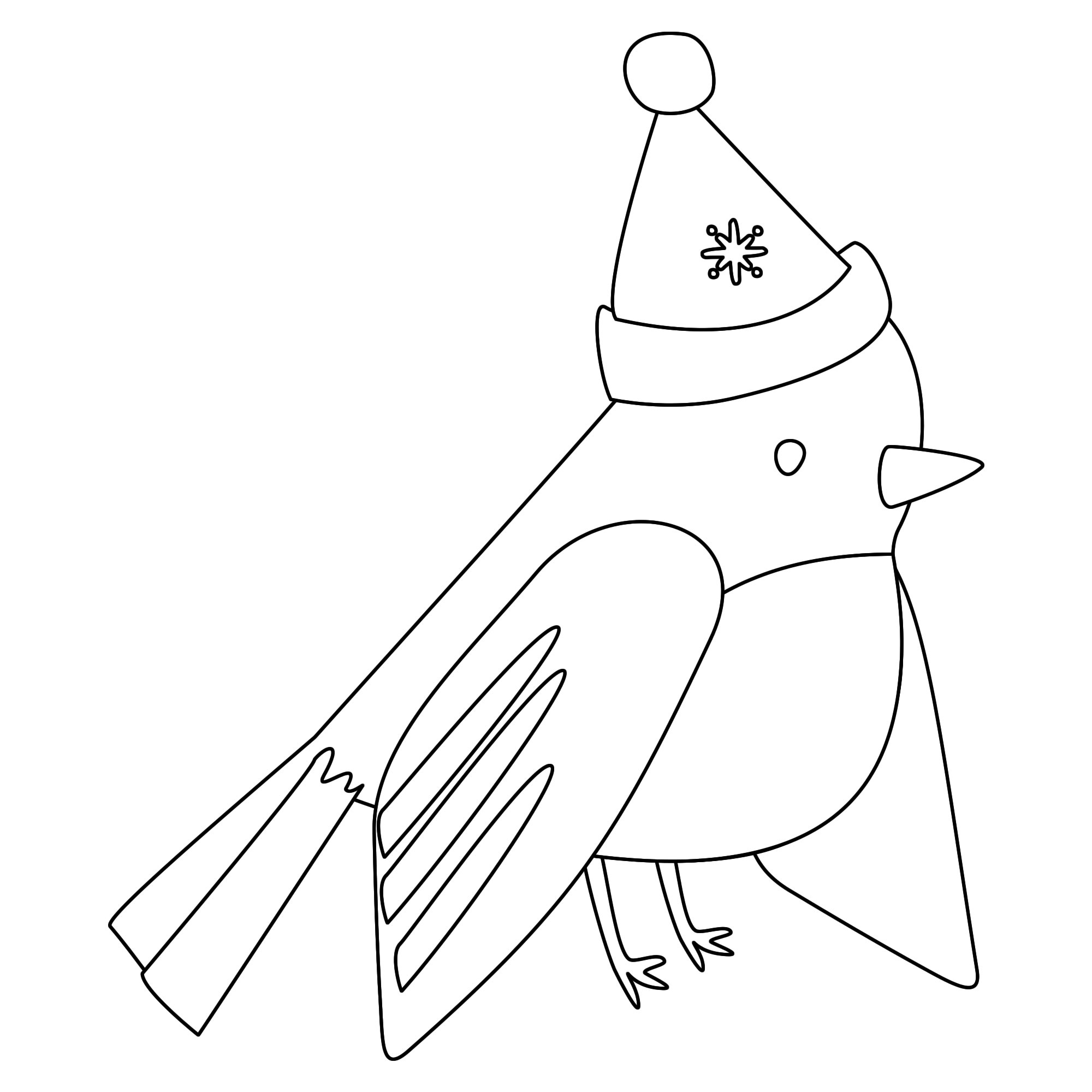 Зимняя птица Снегирь раскраска для детей