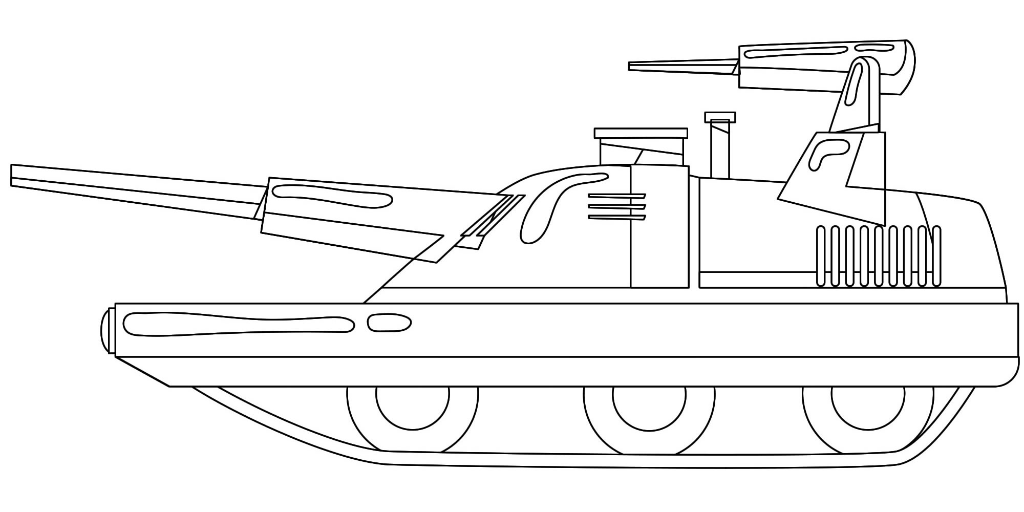 Танк Т-34 раскраска для детей