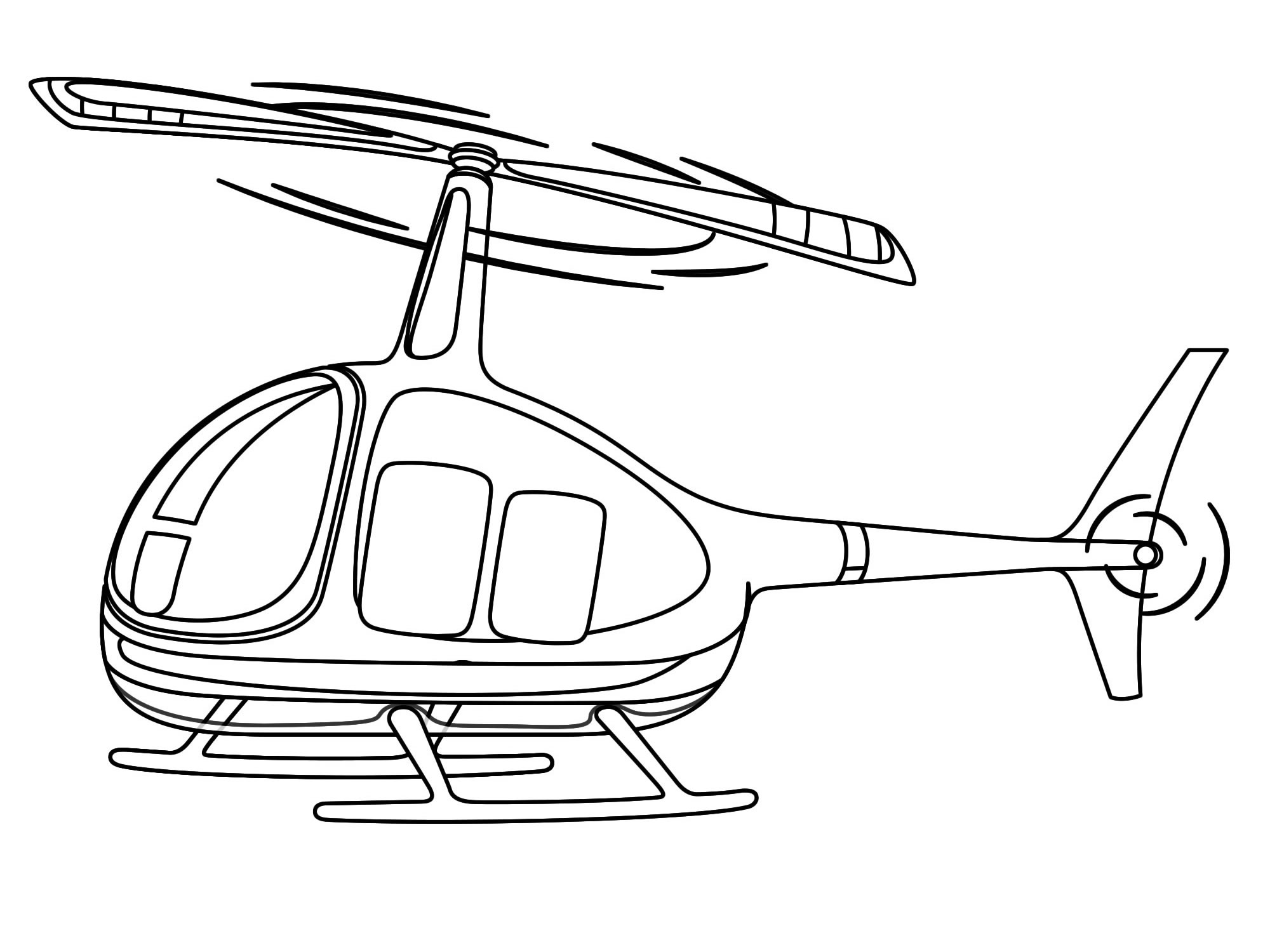Вертолет раскраска для детей