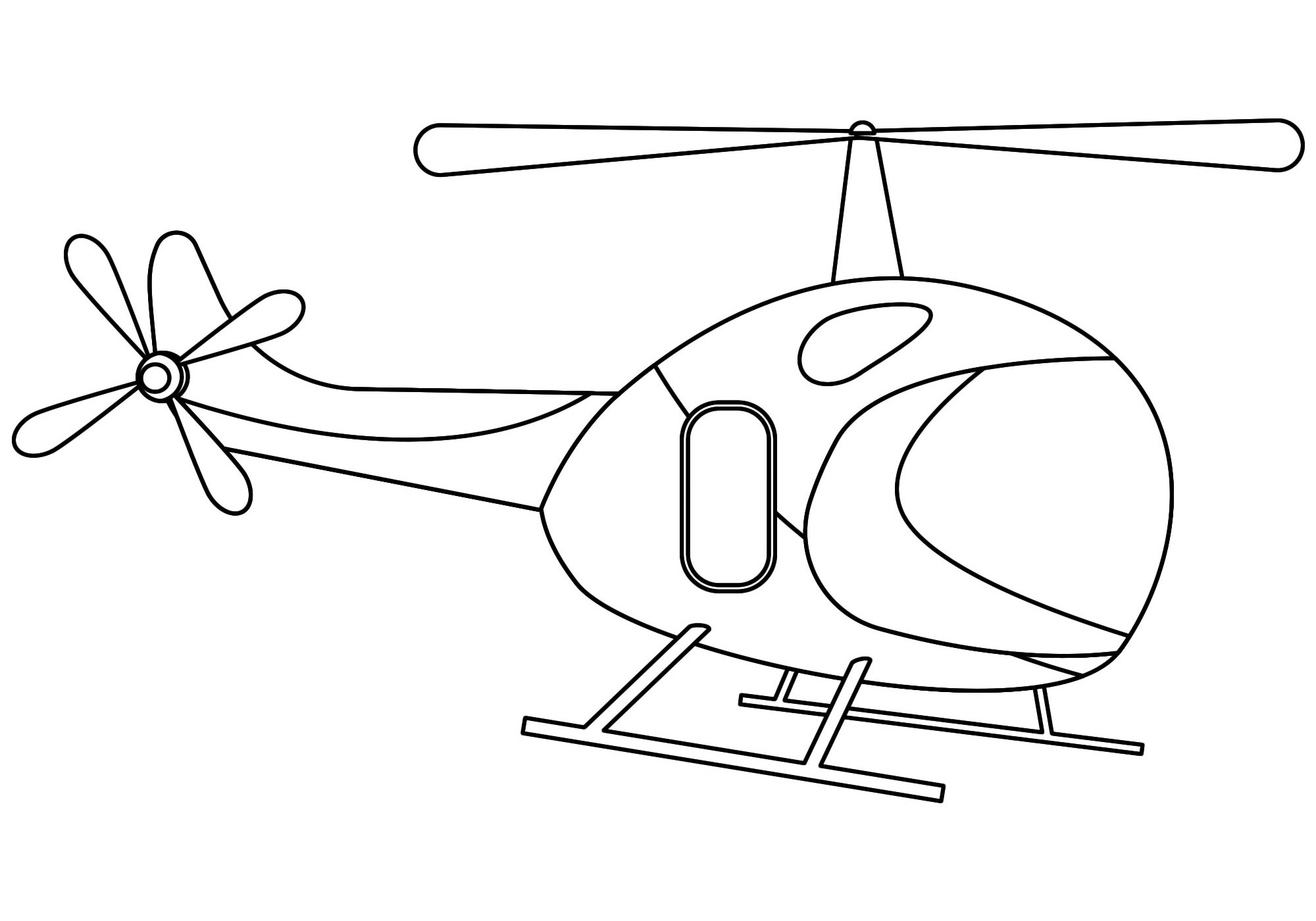 Вертолётик раскраска для детей