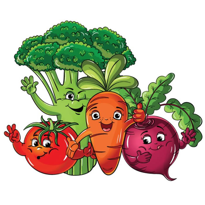 Раскраски «Овощи» для детей 3-4 лет