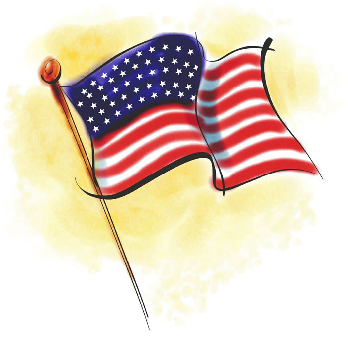 Раскраски флаг Америки. Распечатать можно на сайте бесплатно