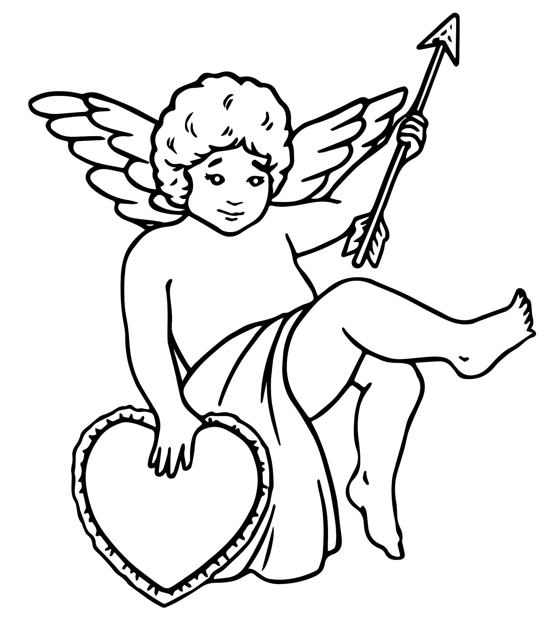 Ангел раскраска для детей