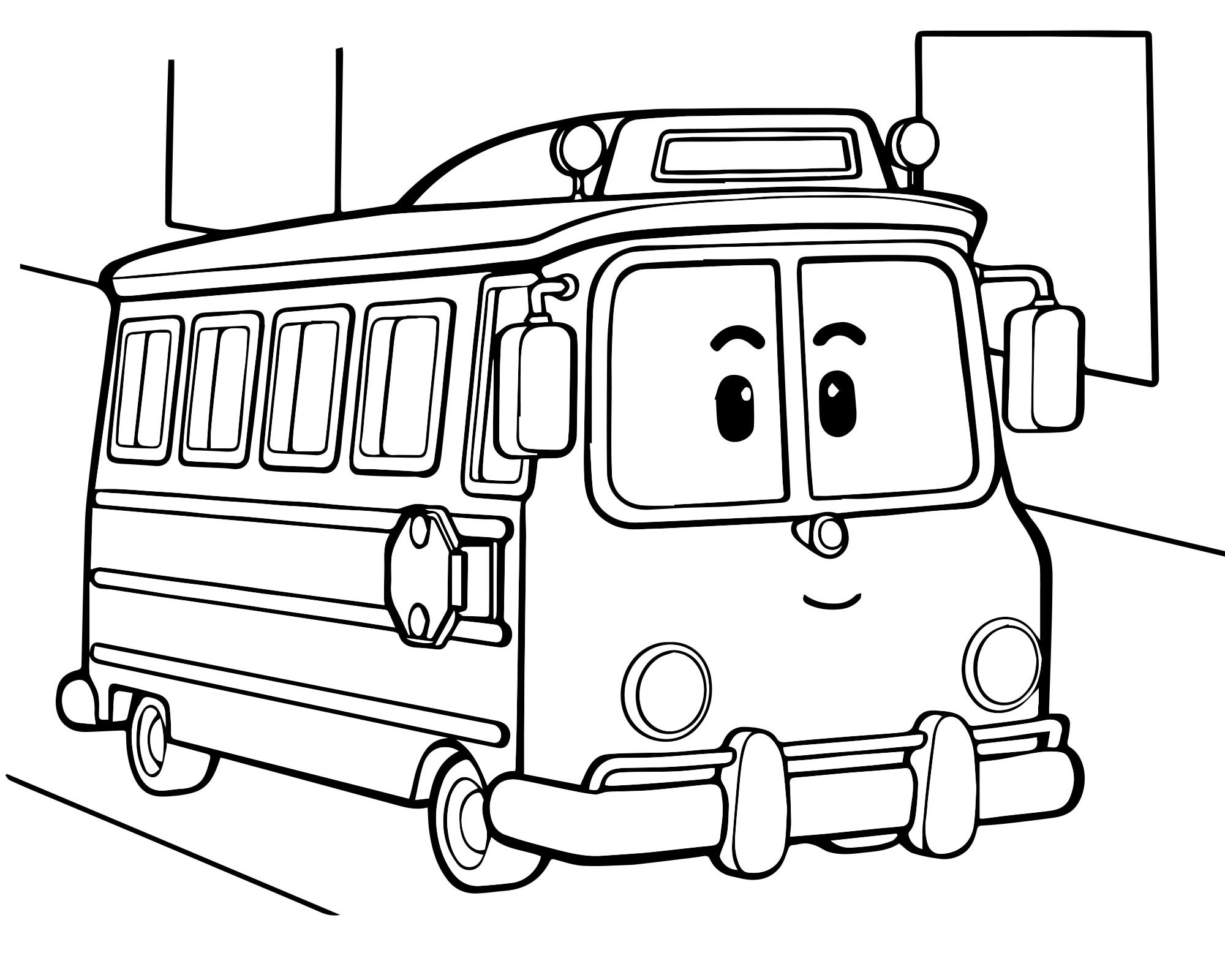 Раскраски Автобус для детей 3 4 лет (38 шт.) - скачать или распечатать бесплатно #