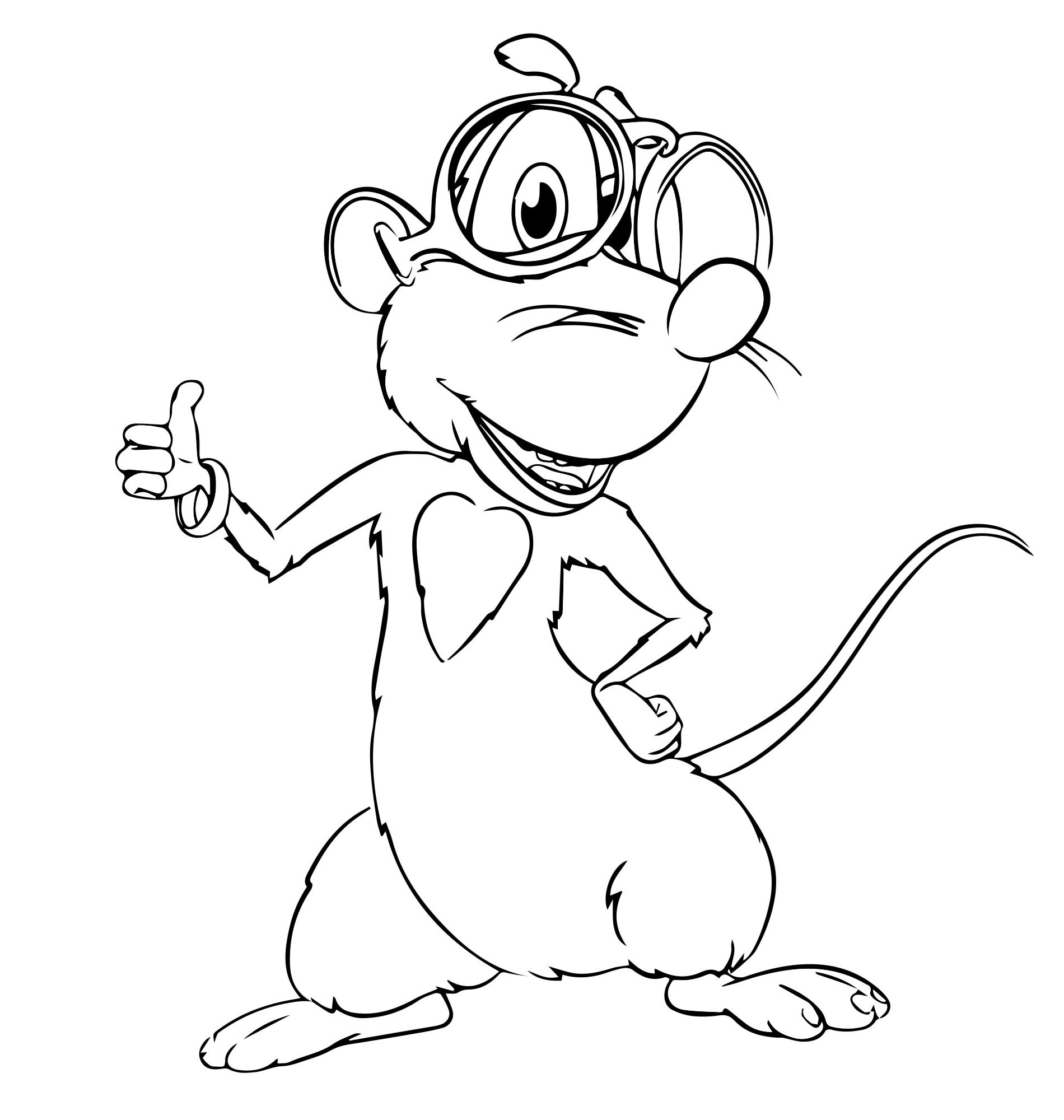 Лула мышка из Бубы раскраска для детей