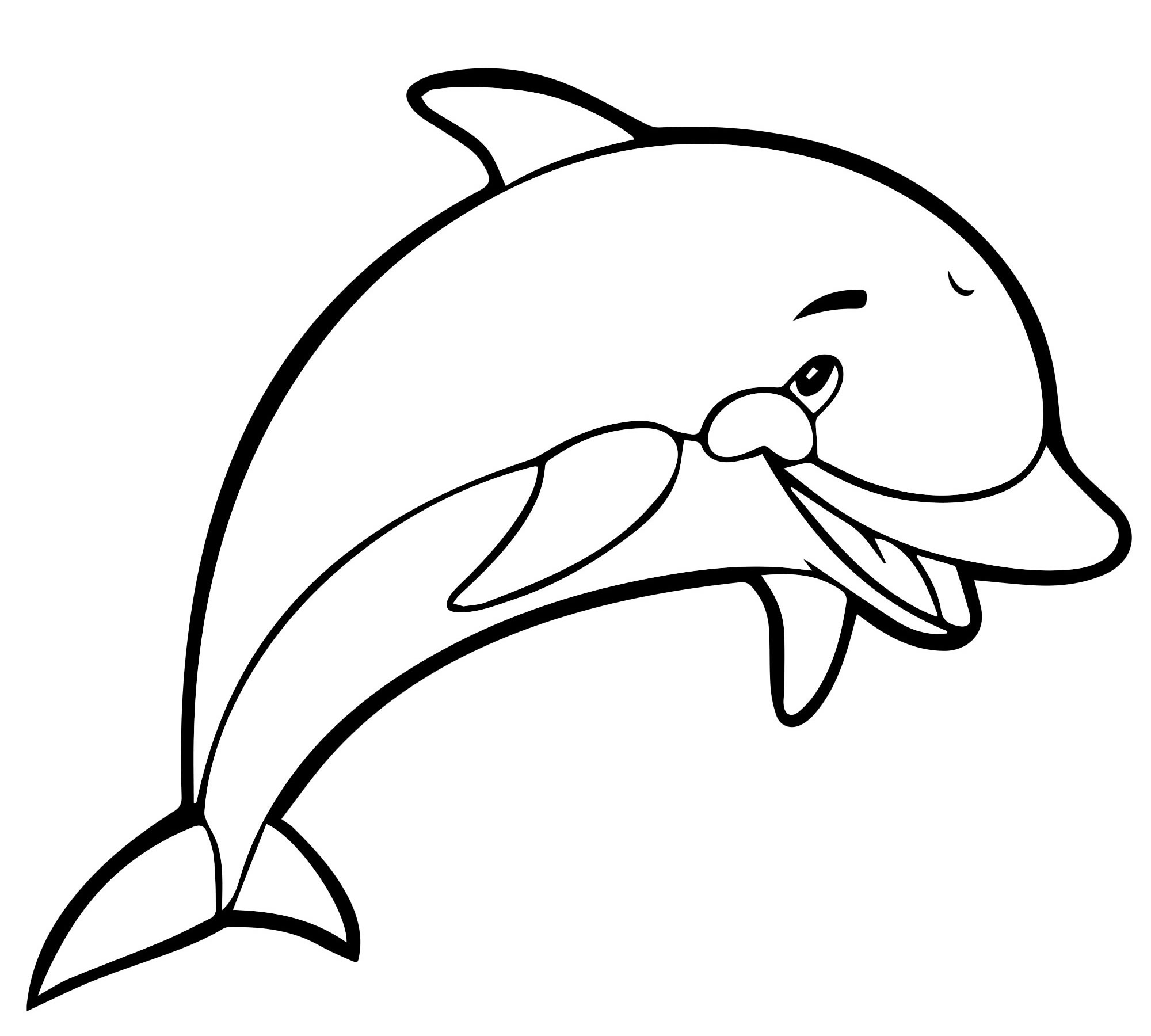 Раскраски дельфины