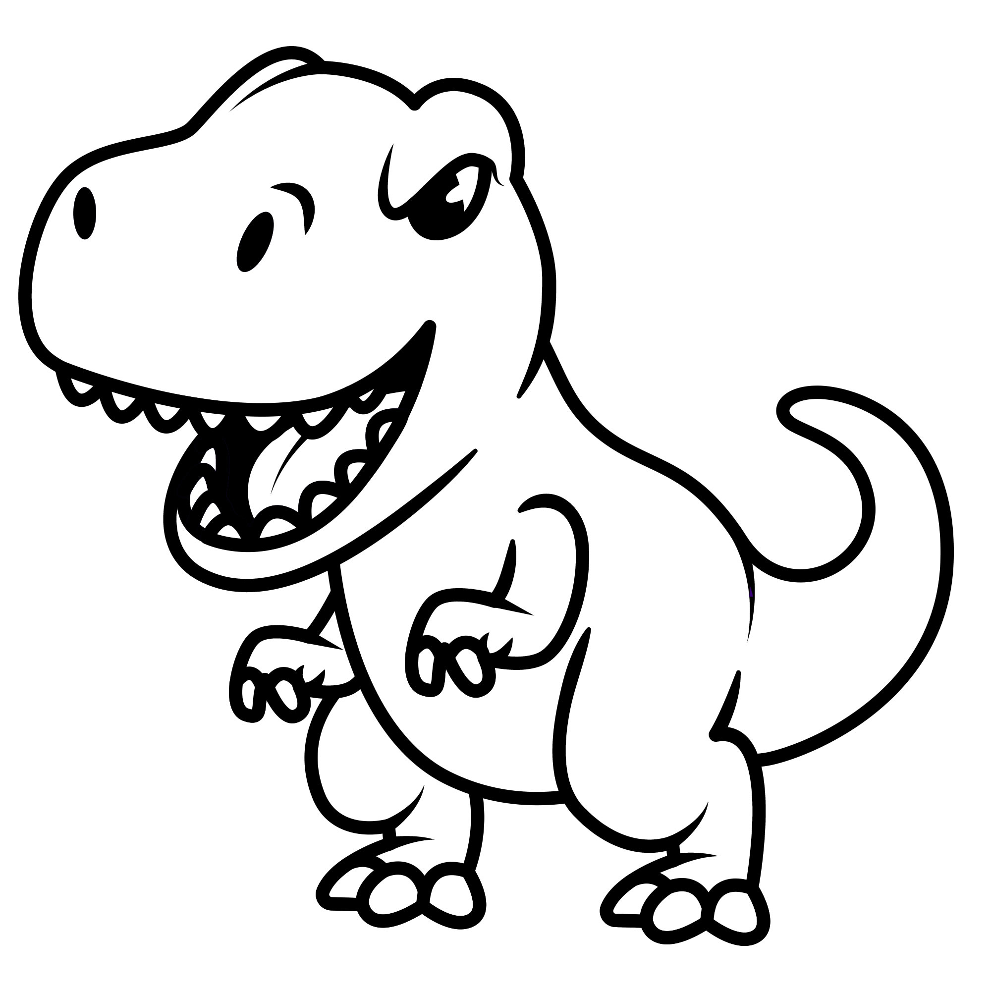 Тираннозавр рисунок для детей