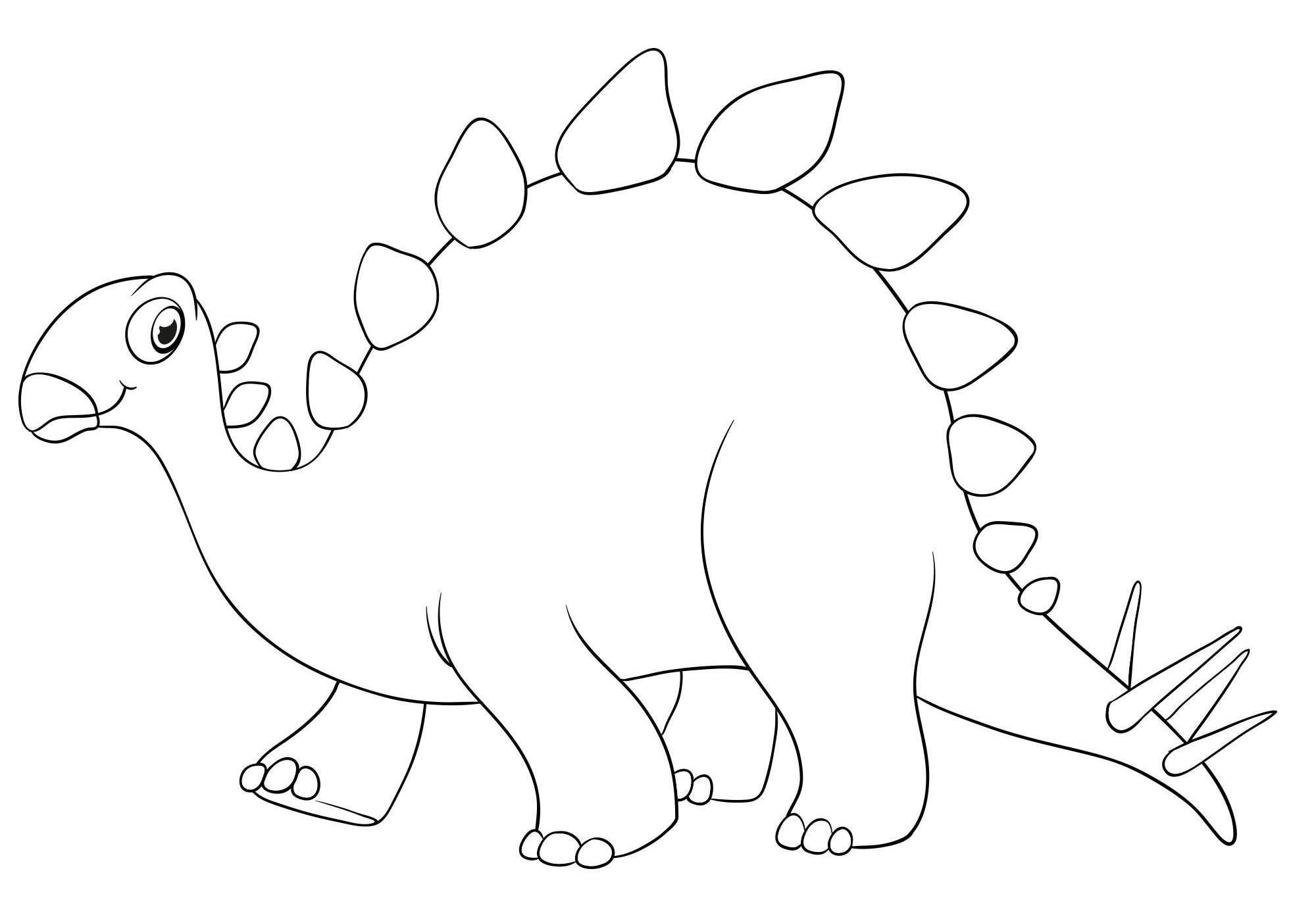 Динозаврик раскраска для детей