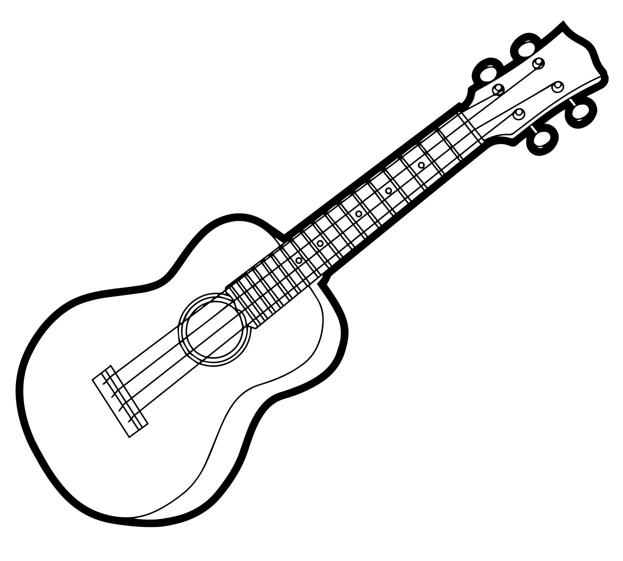 Поэтапно гитара рисунок