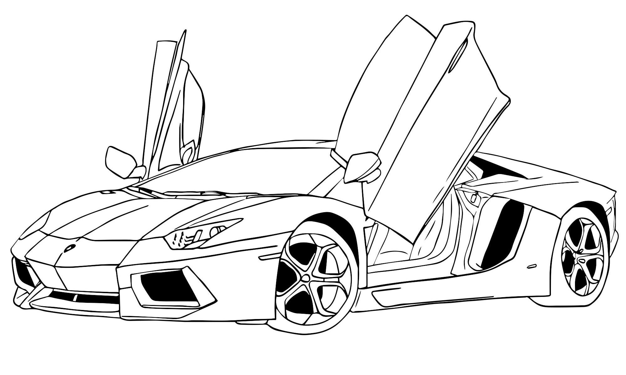 Раскраска Lamborghini Sian 2020