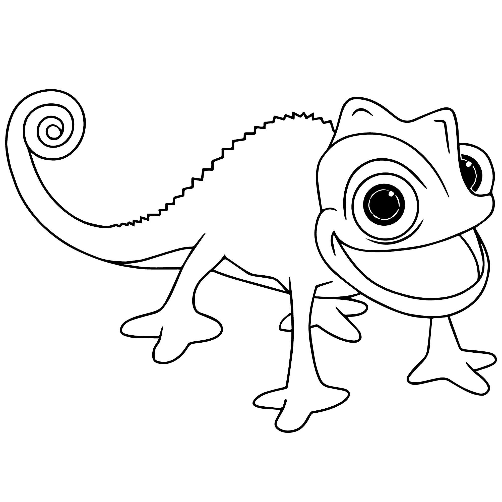 Раскраска хамелеон скачать, распечатать или рисовать онлайн
