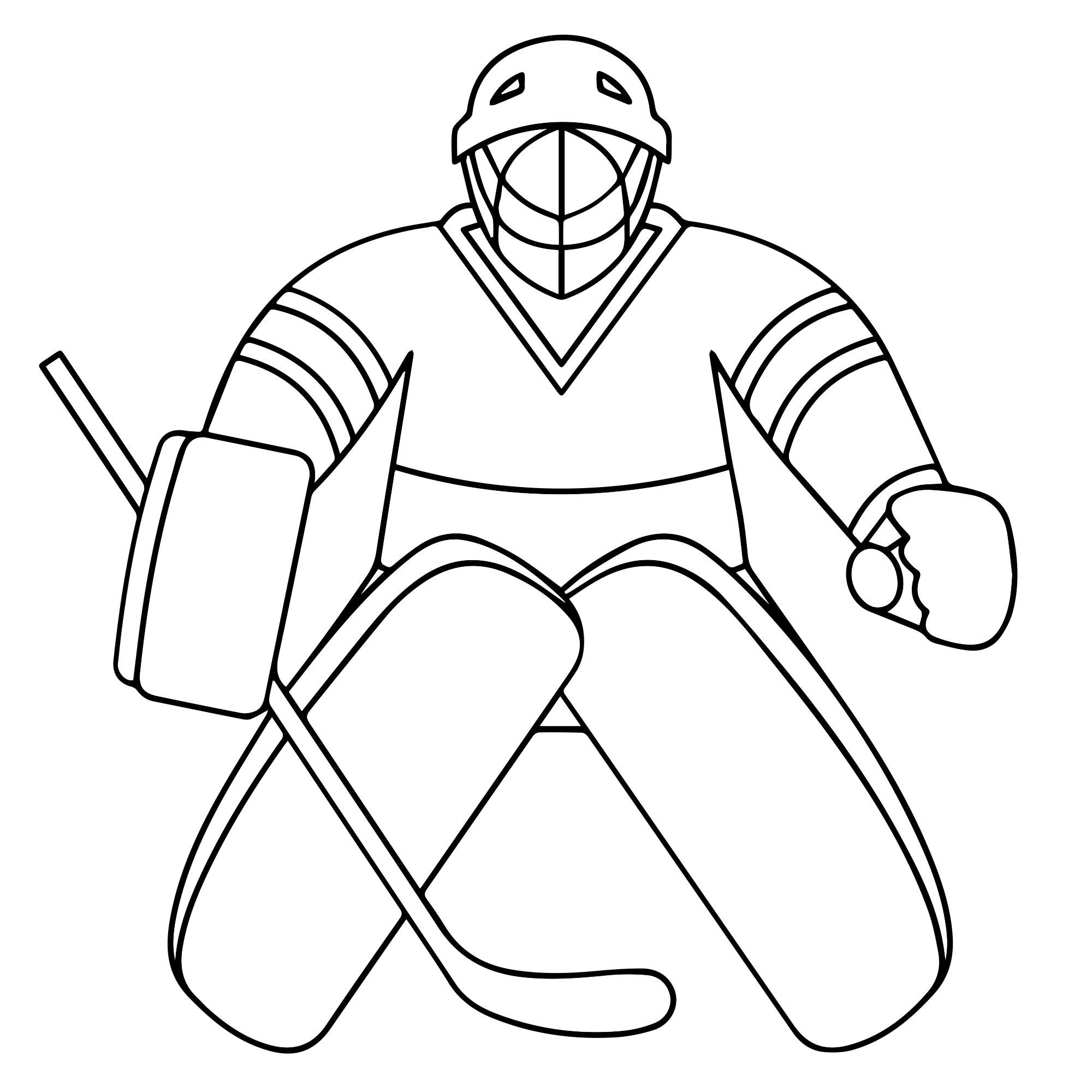 раскраска Хоккейная площадка, каток прямоугольной с закругленными углами