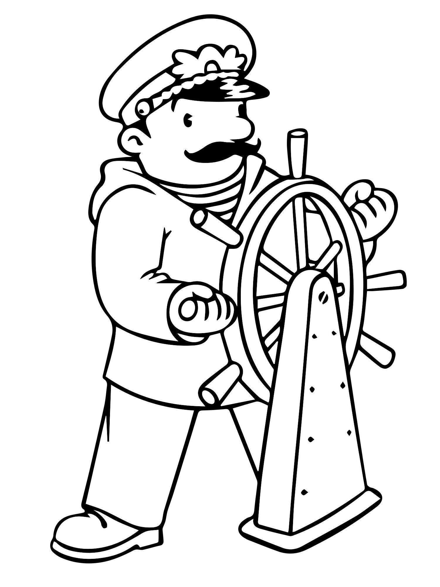 Swimming coloring pages