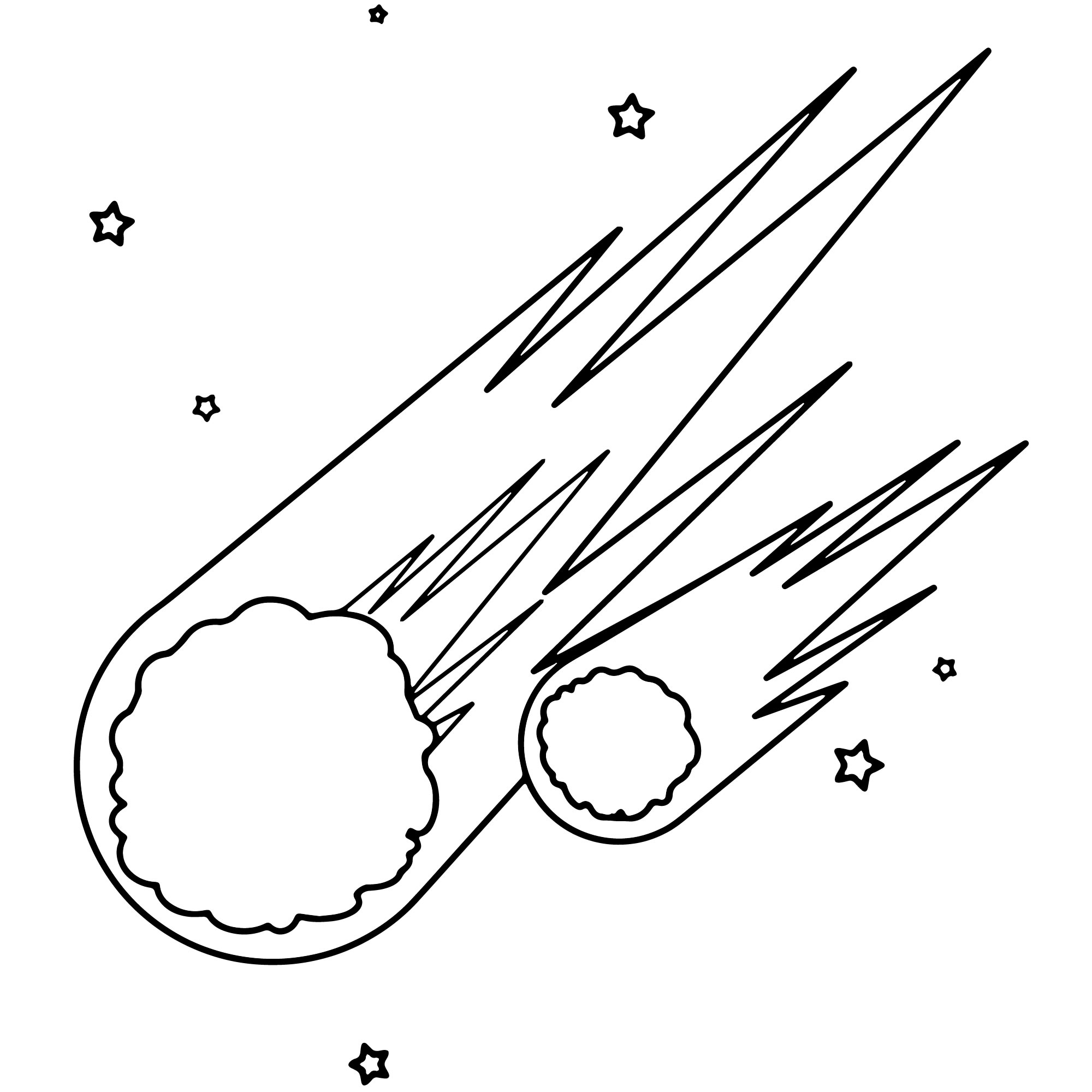 Комета раскраска для детей