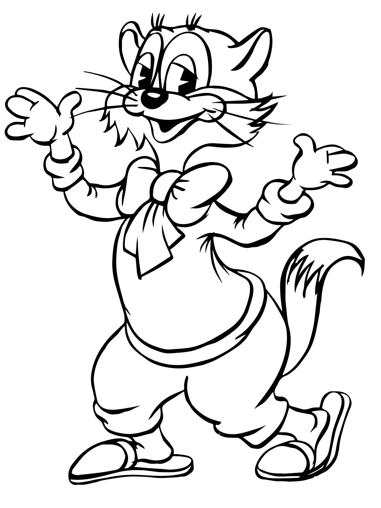 Раскраски из мультфильма Приключение кота Леопольда скачать