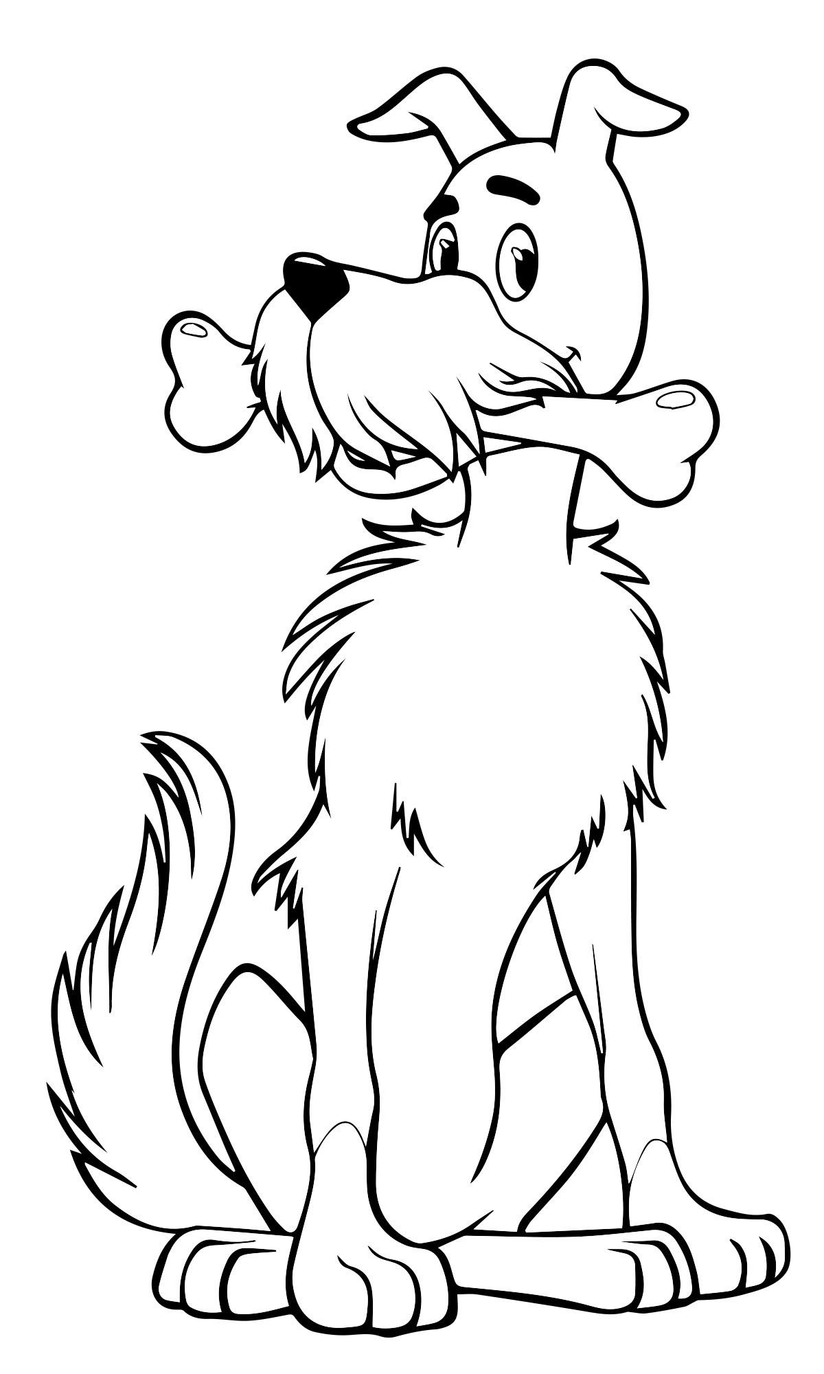 Пёс из мультфильма раскраска для детей