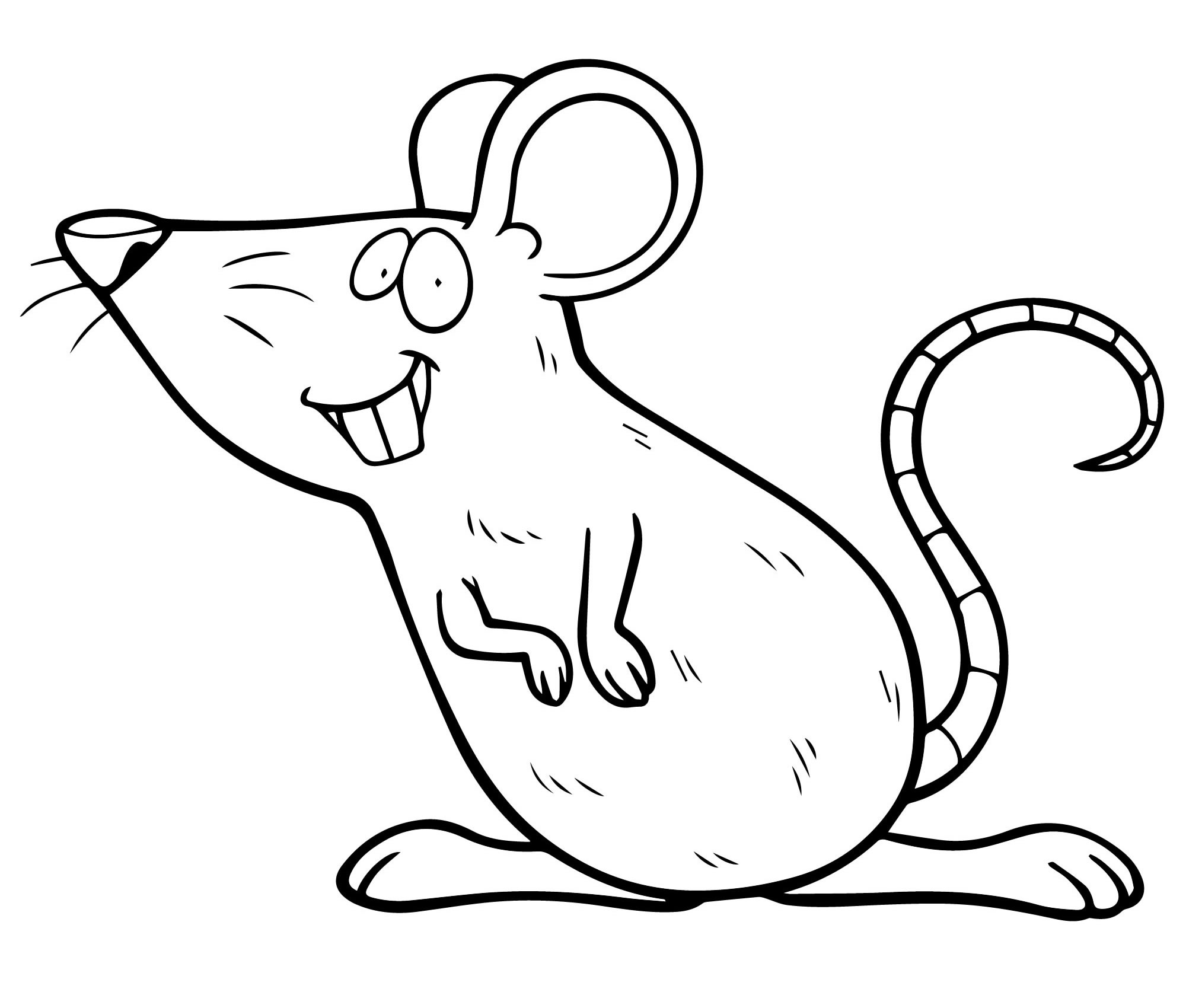 Крысёнок раскраска для детей