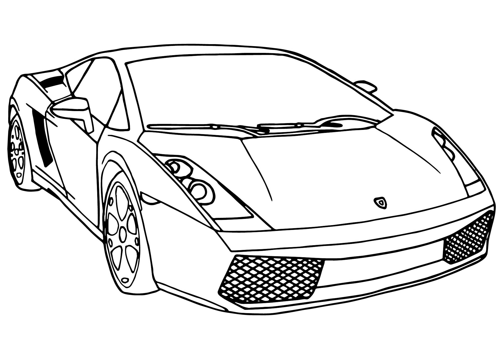 Раскраски из категории Автомобили Lamborghini