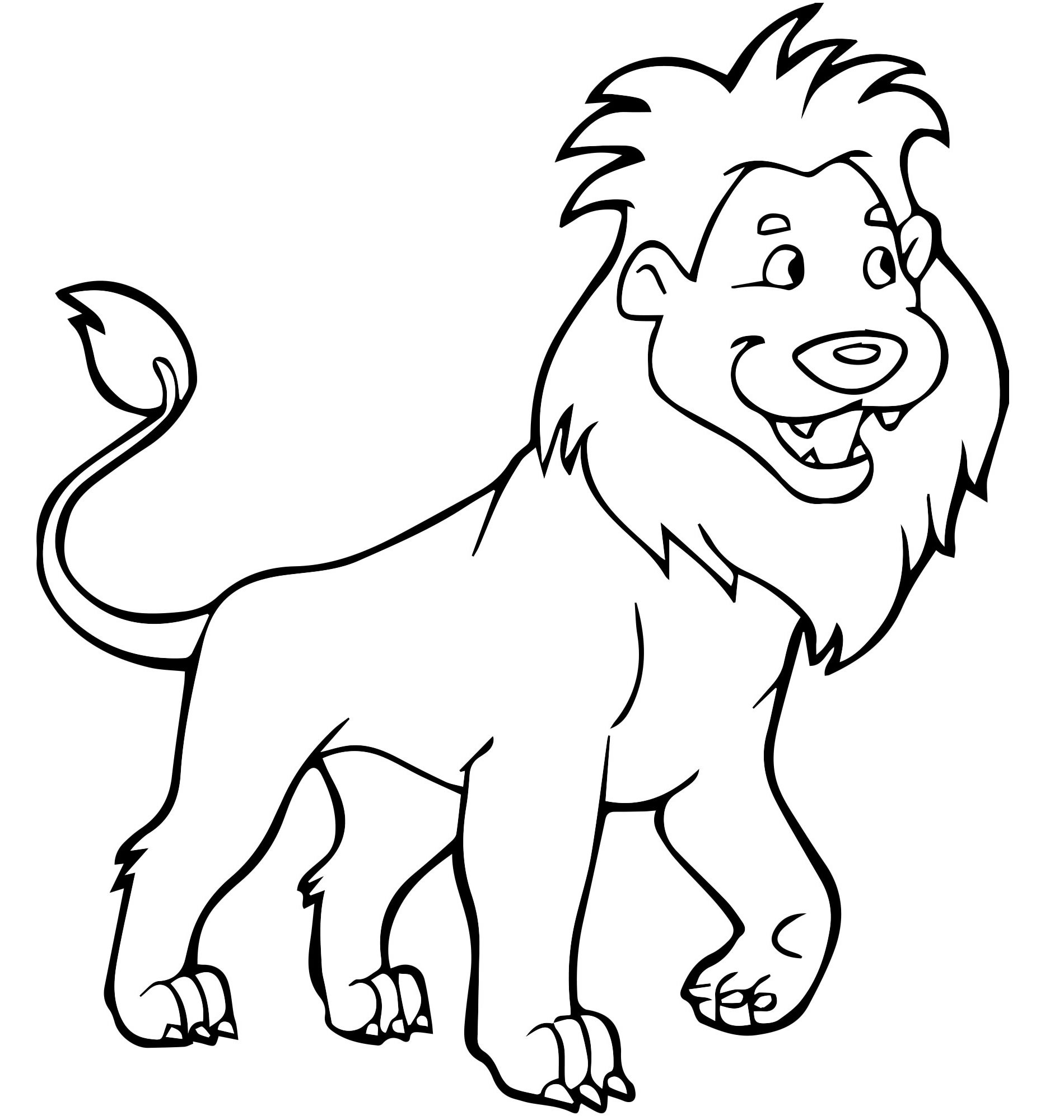 Добрый лев раскраска для детей