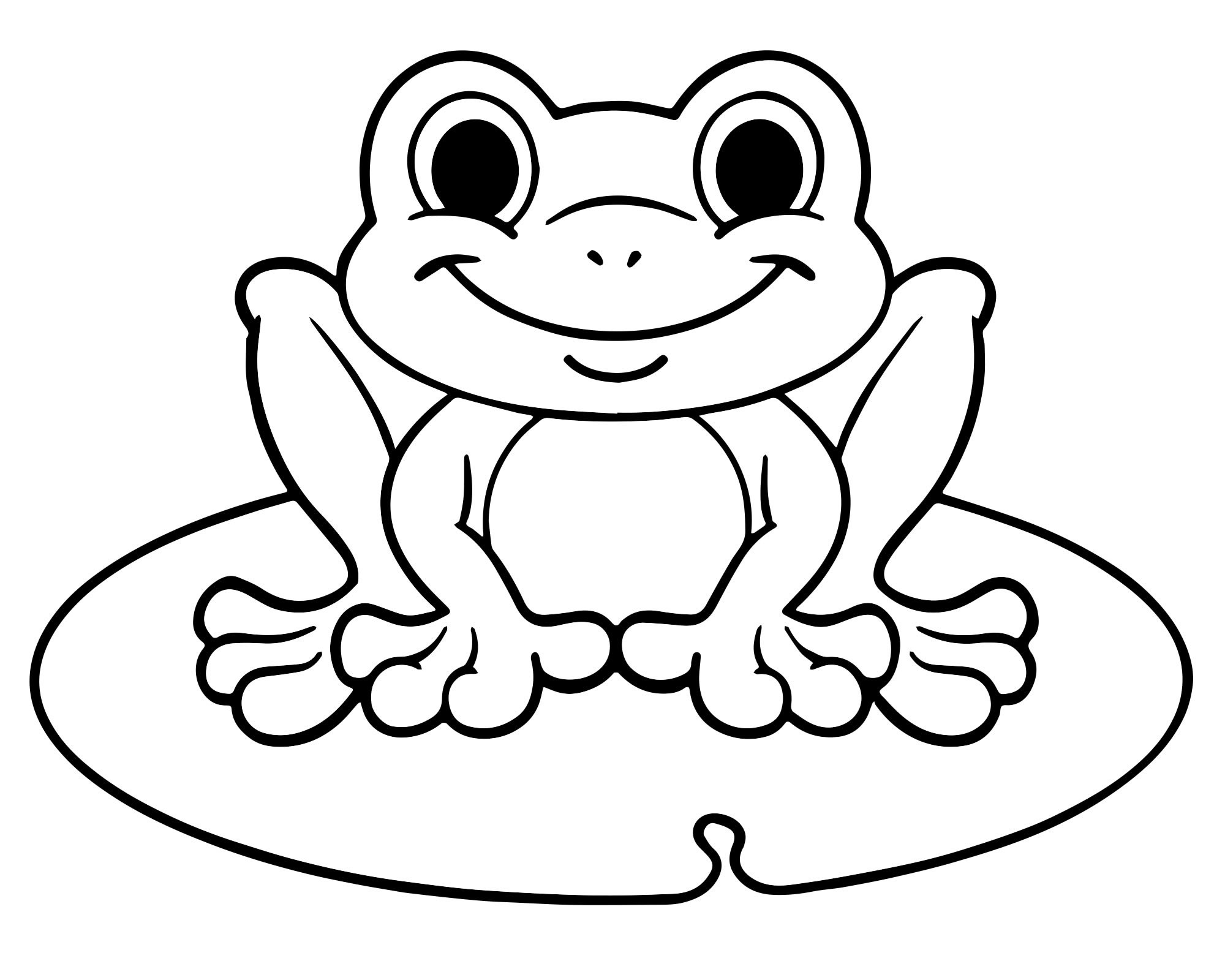 Раскраска Лягушка — распечатать и скачать бесплатно для детей