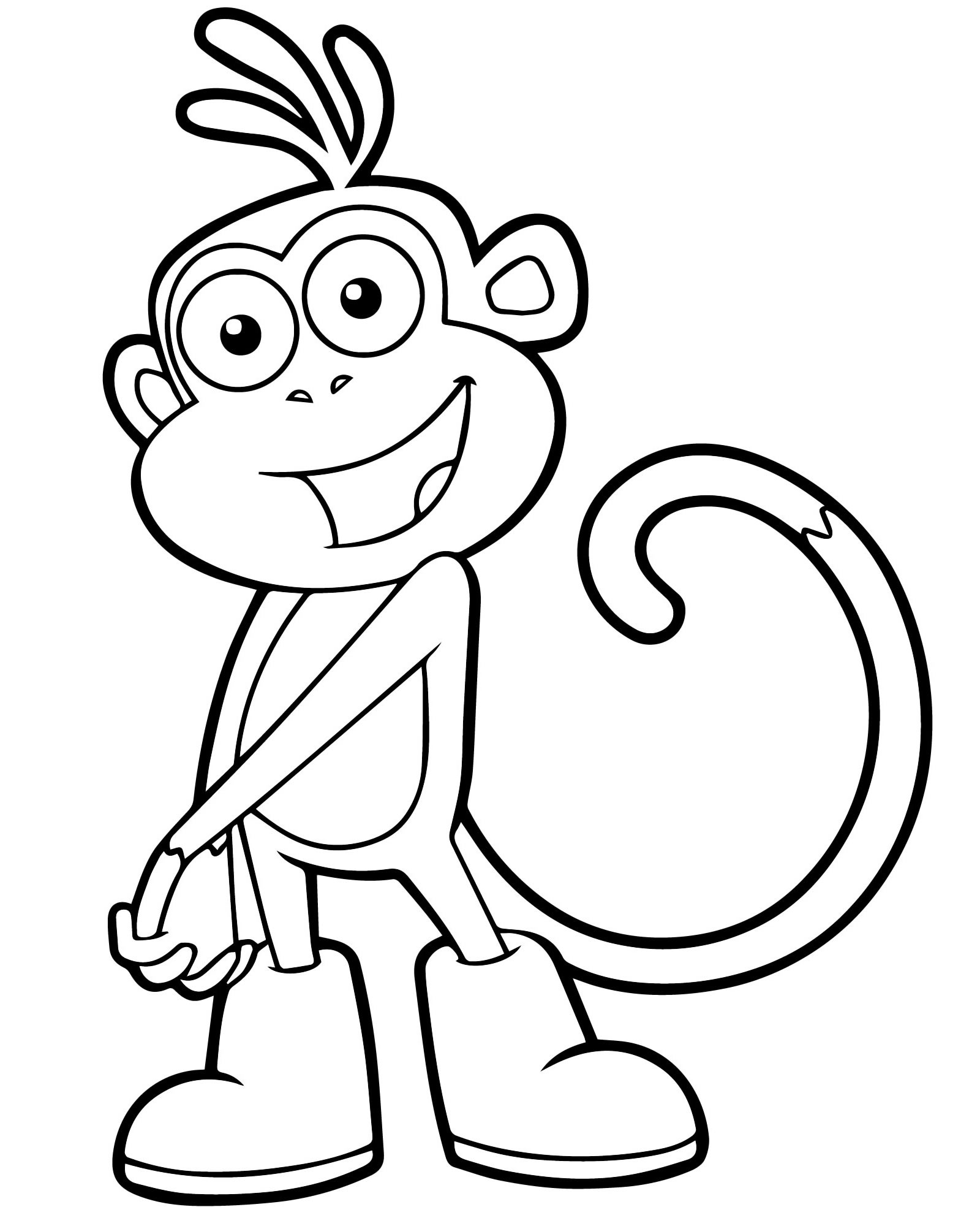 Распечатать раскраски обезьянок. Раскраска обезьяна для детей