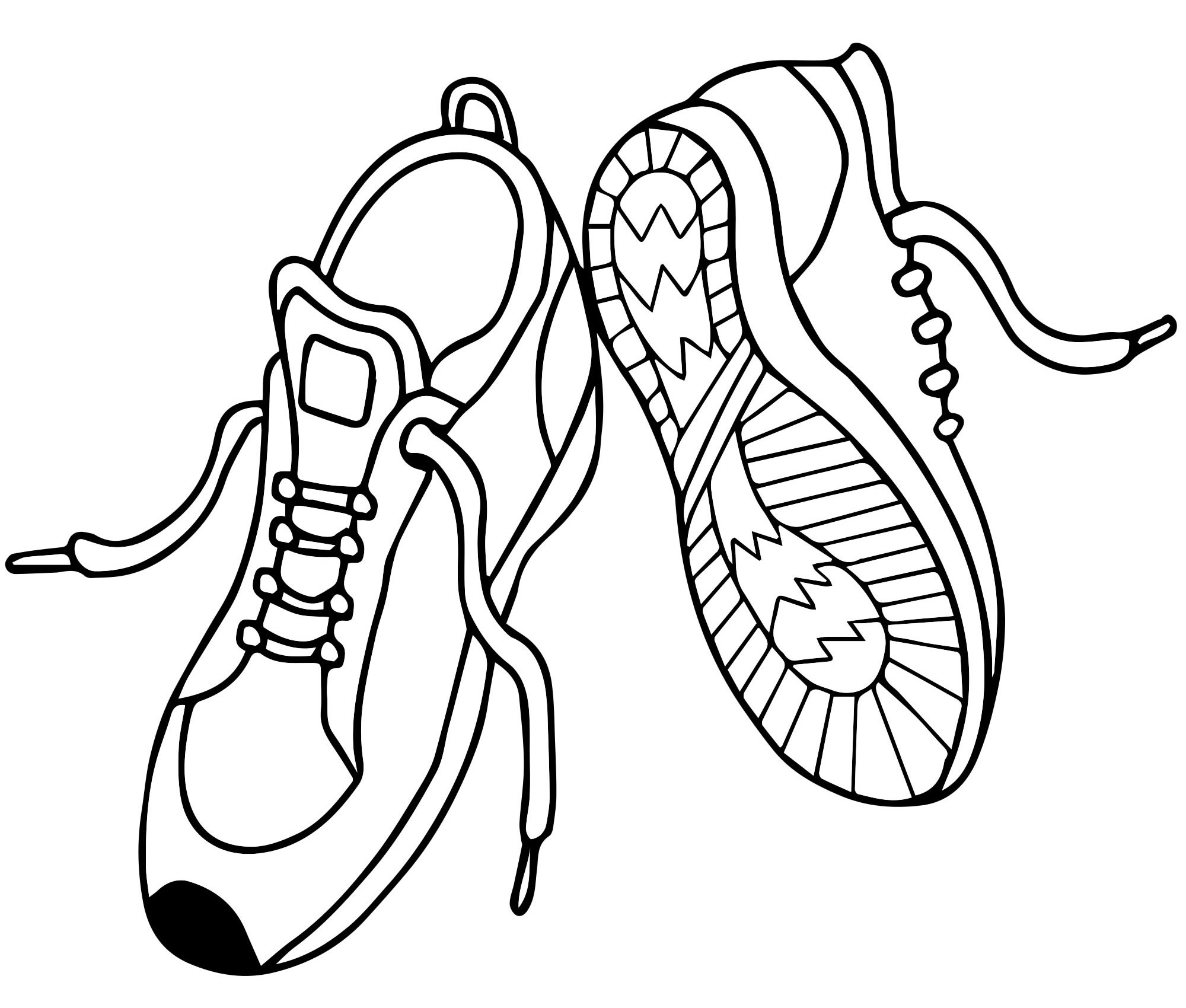Обувь раскраска – Математические картинки