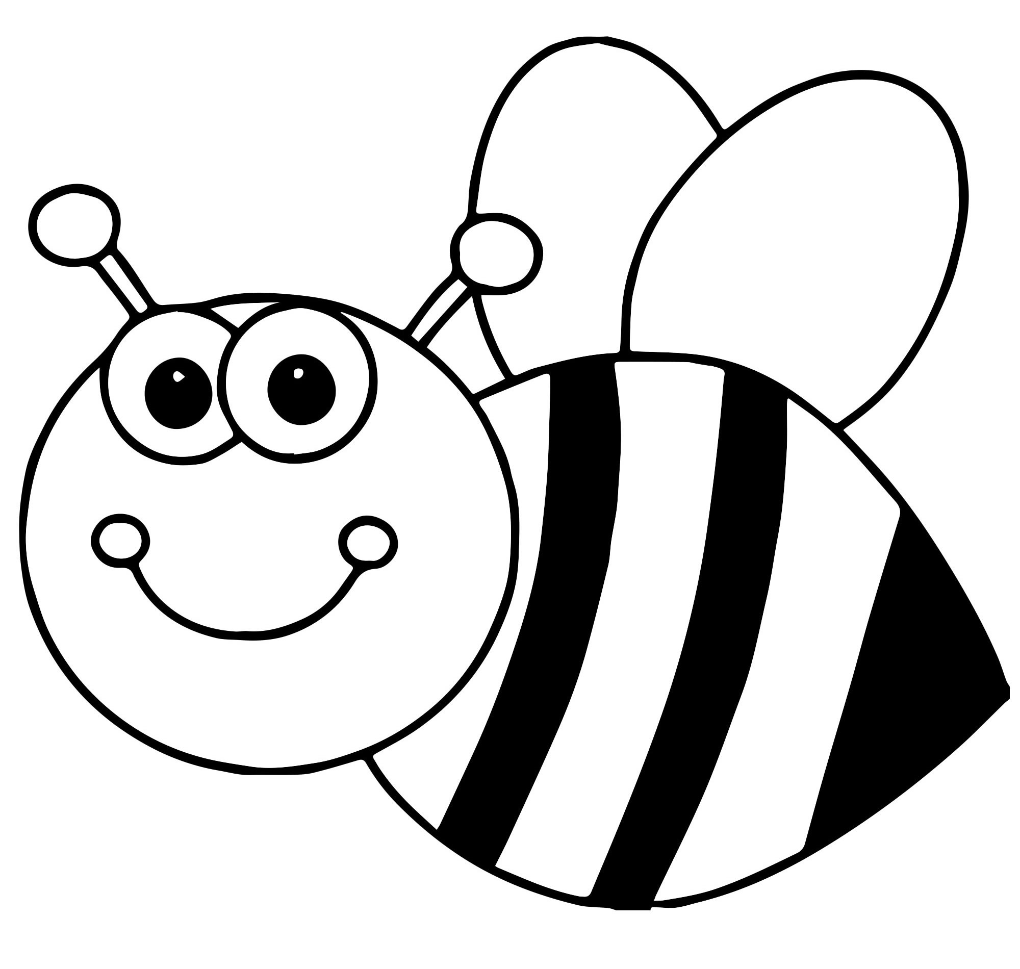 Пчела раскраска