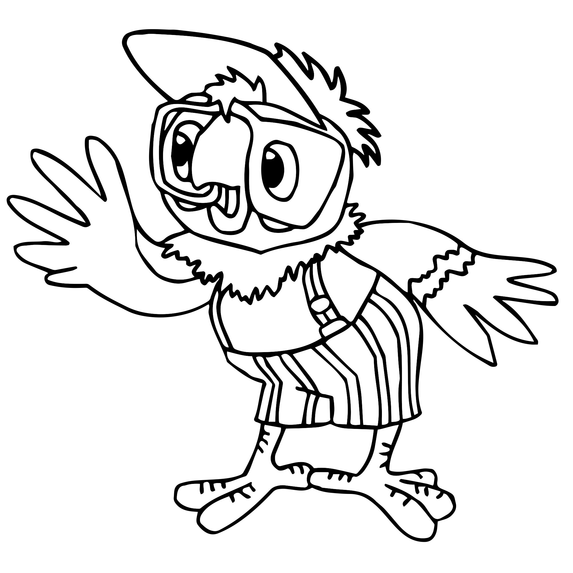 Рисунок попугая кеши