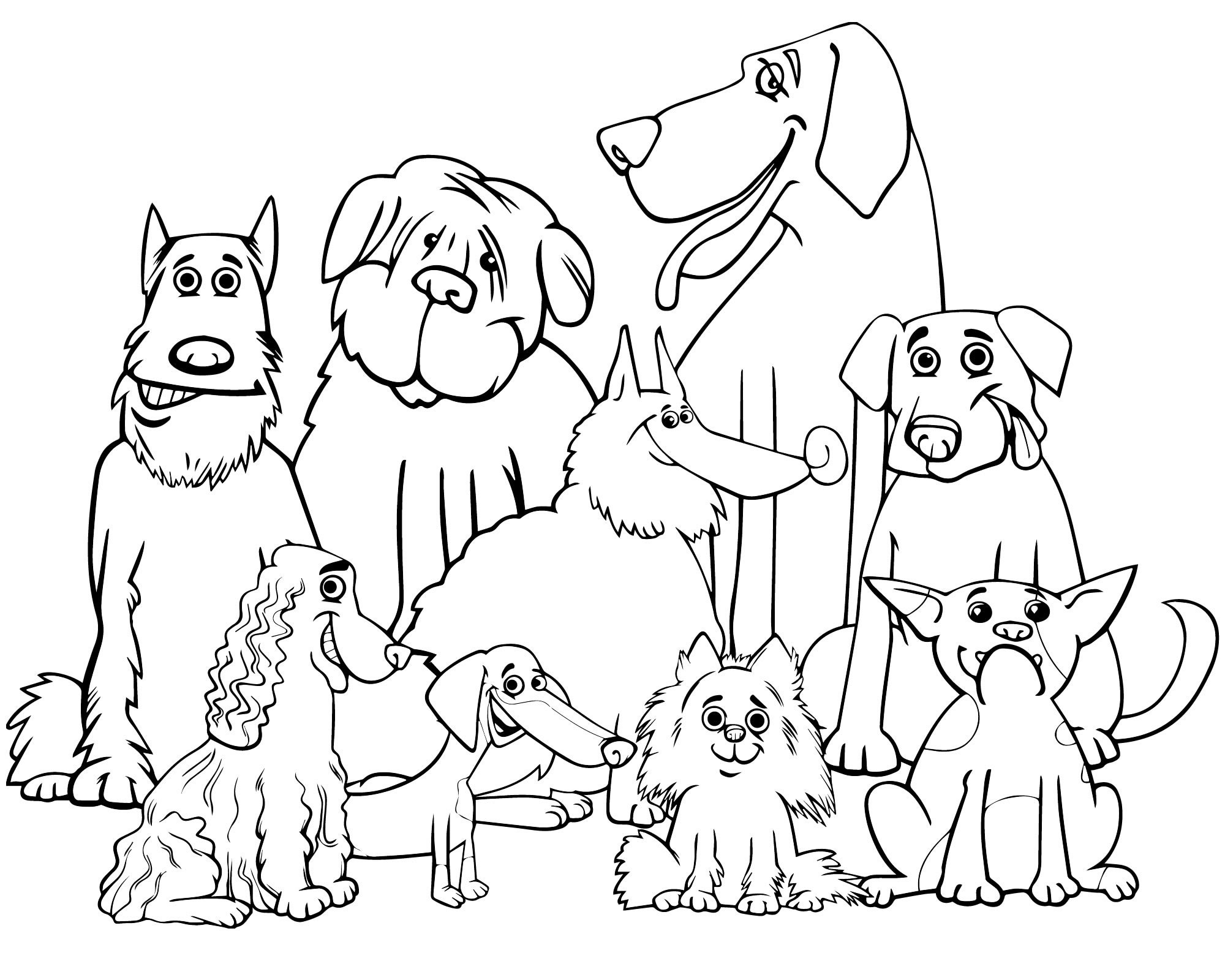 Раскраски Собака для детей – отличная творческая тренировка