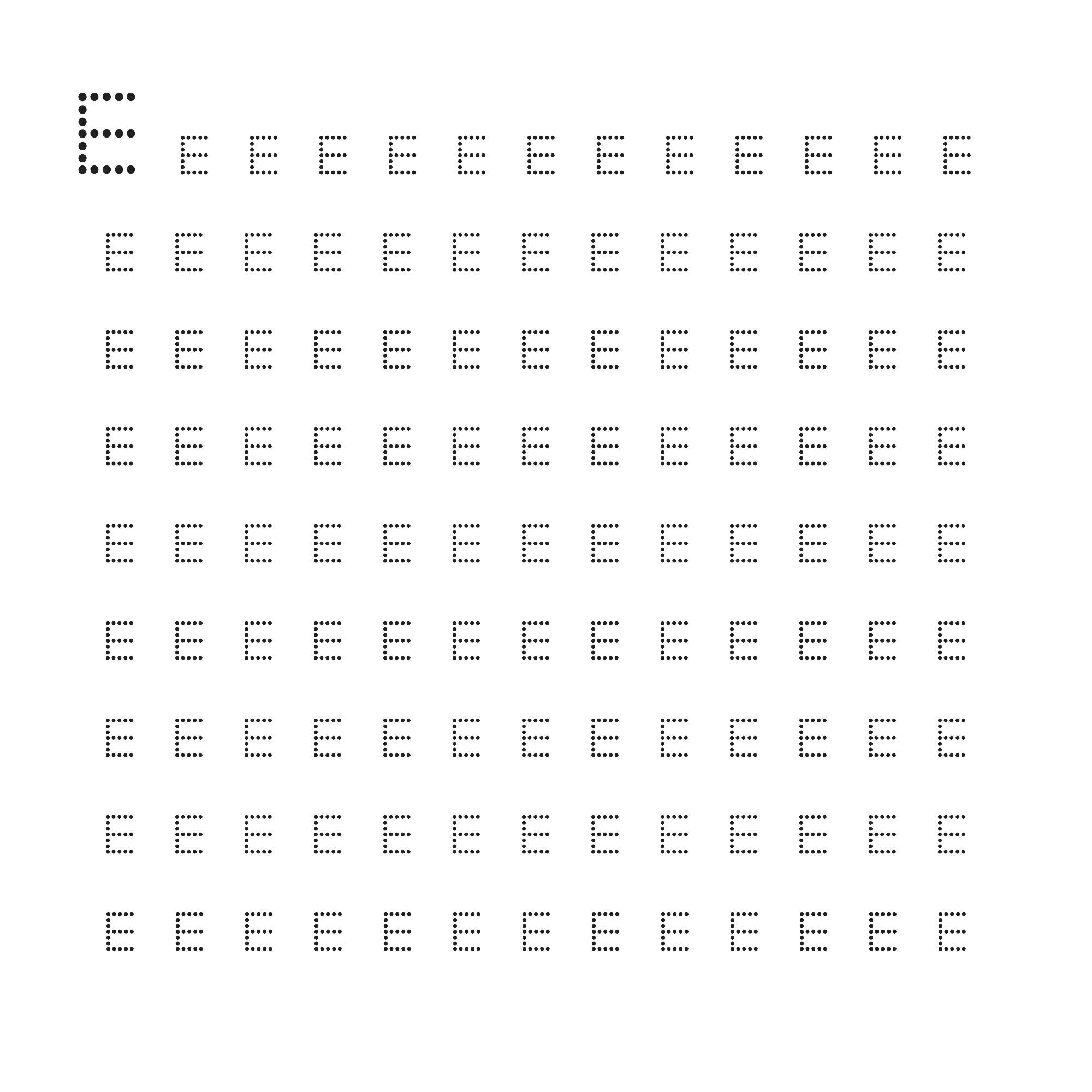 Нарисованная буква Е