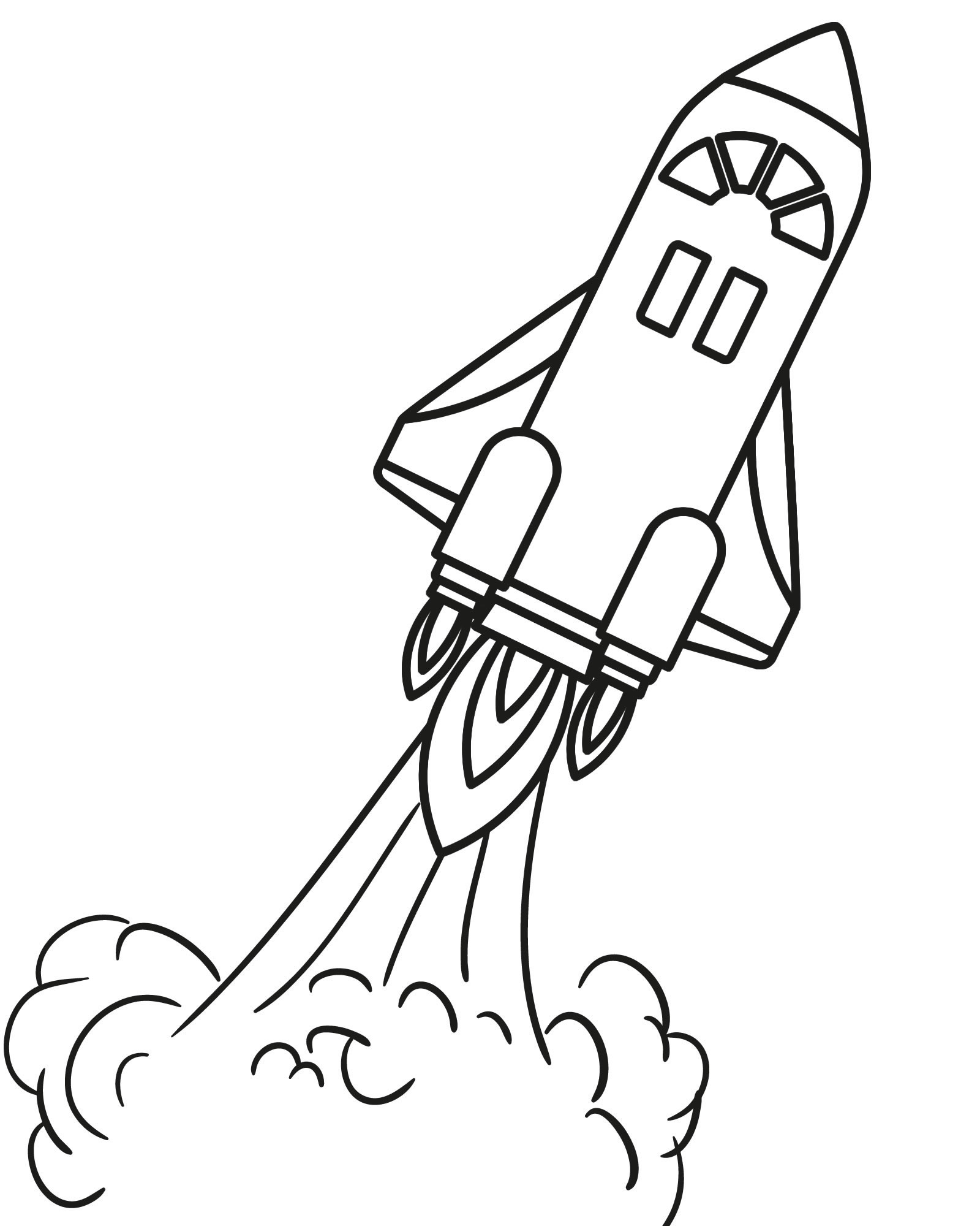 Раскраска Ракета — распечатать и скачать бесплатно для детей