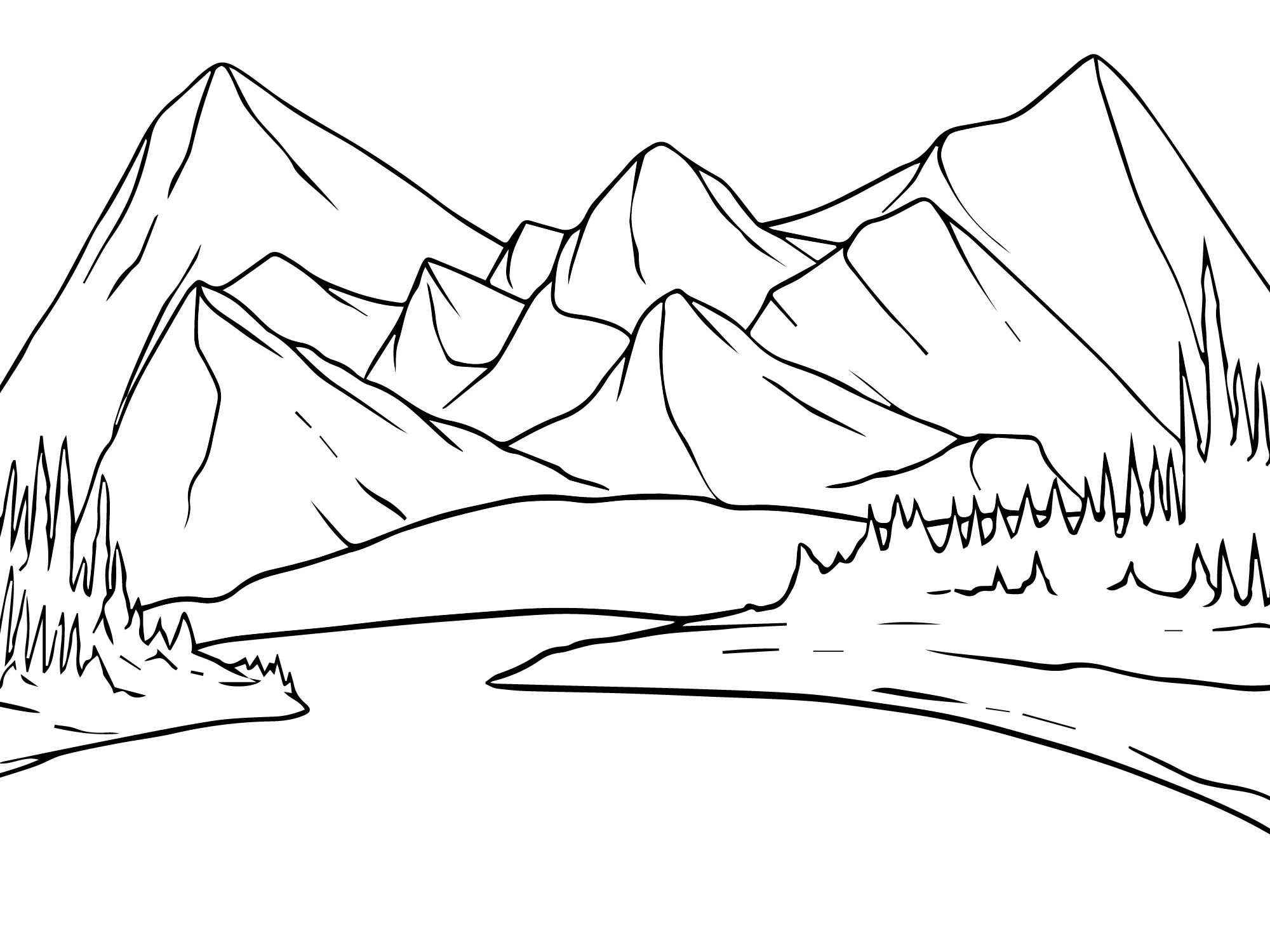 Рисунок горы