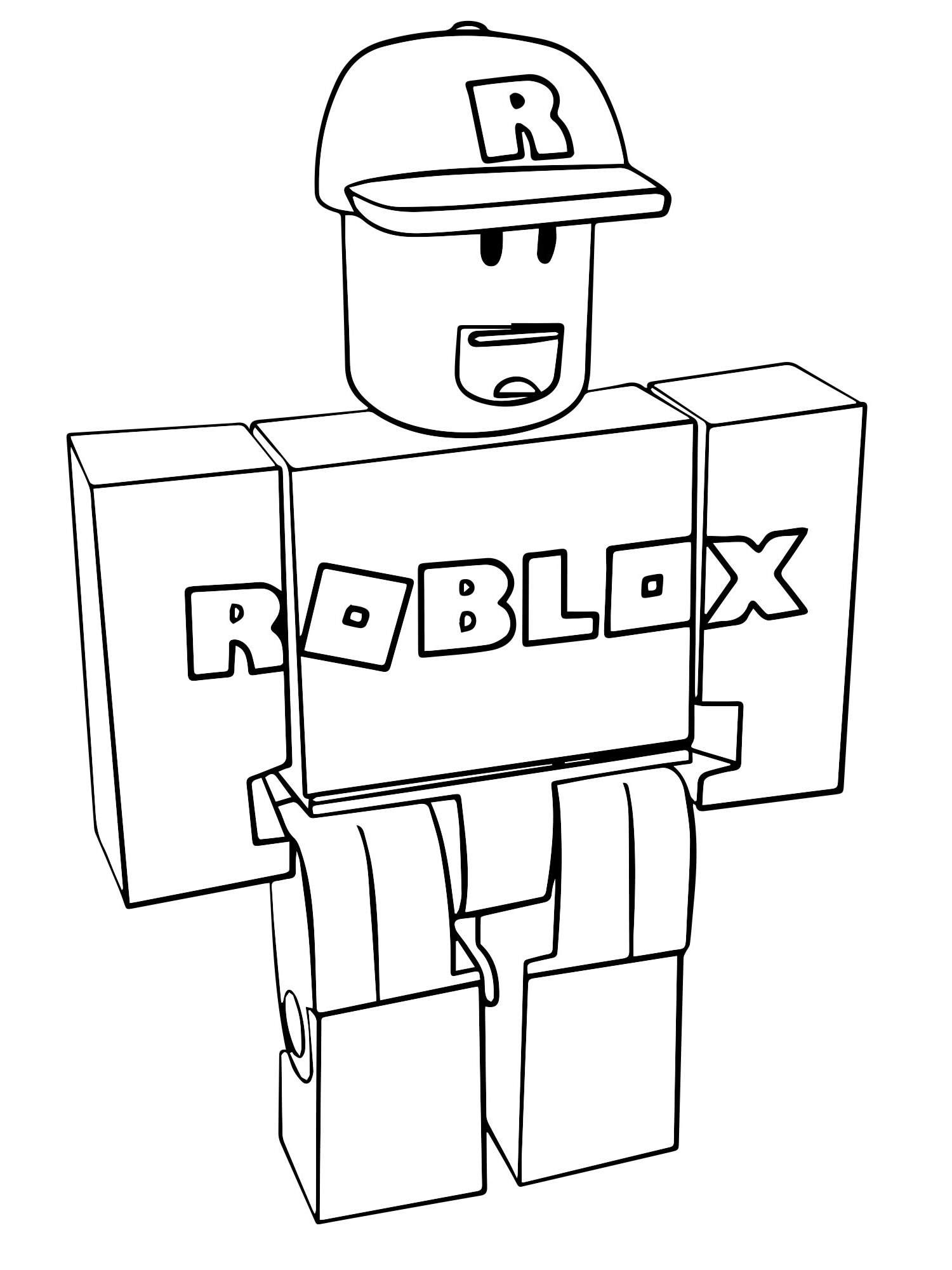 Игра Роблокс раскраска для детей