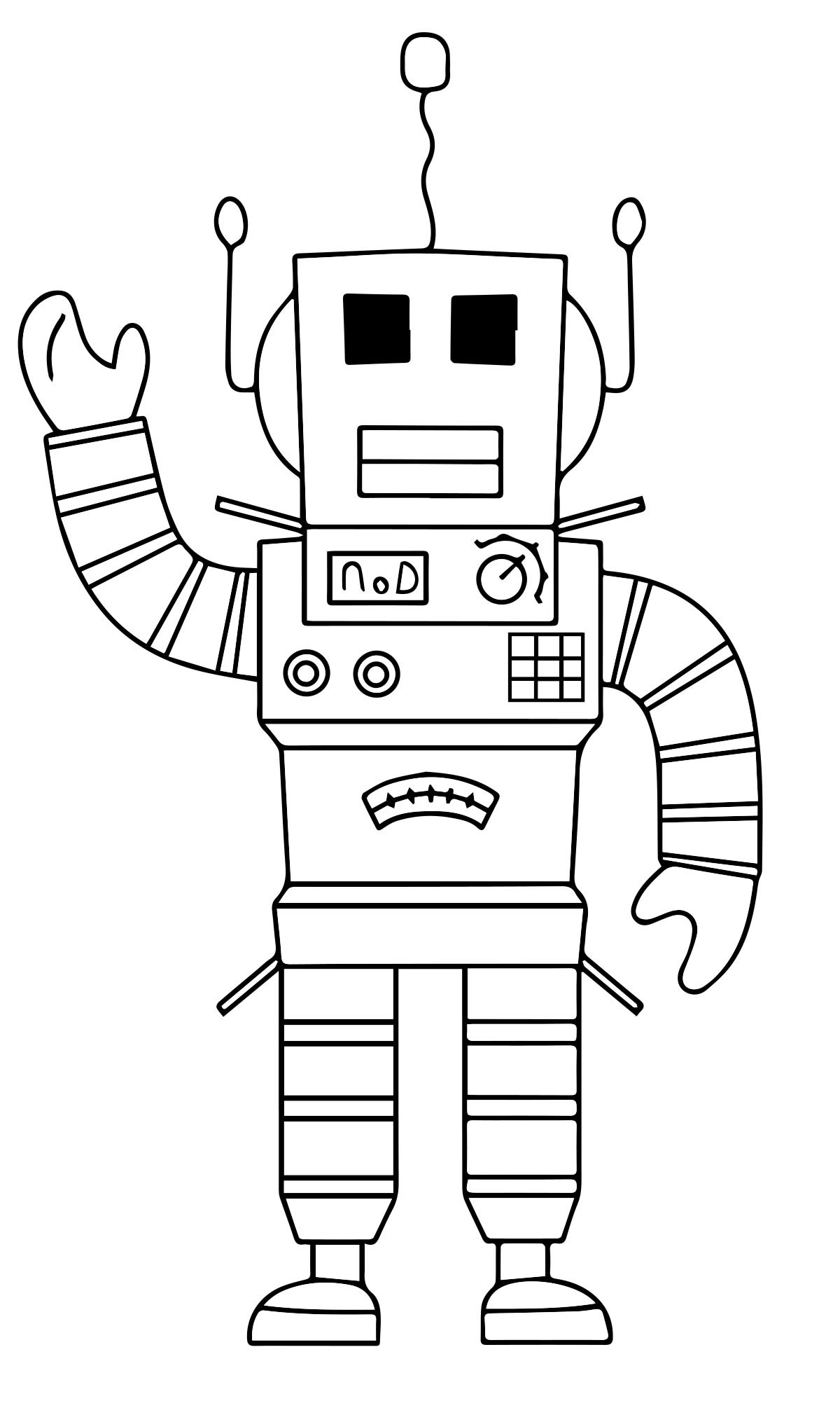 Робот Роблокс раскраска для детей