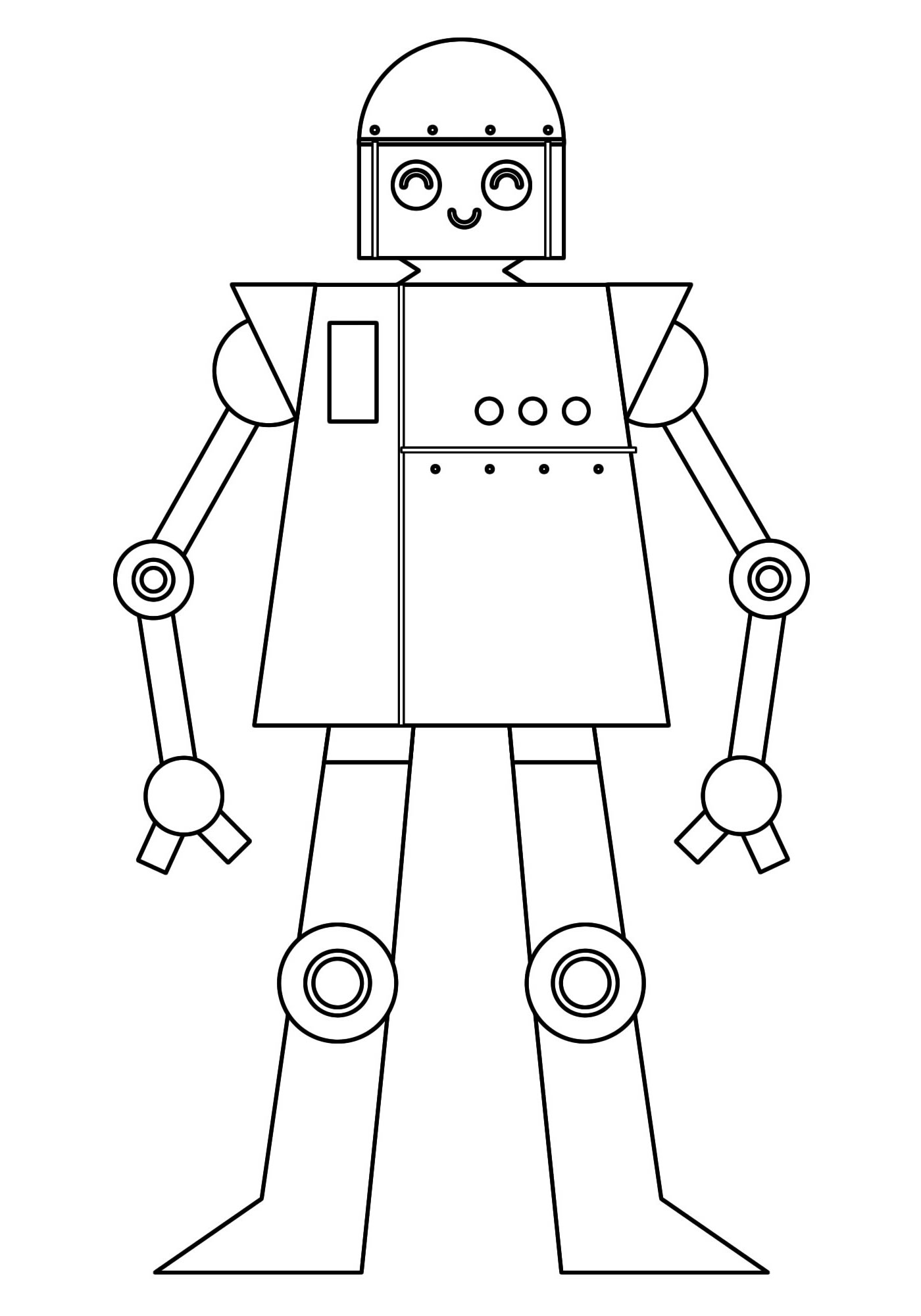 Раскраски Роботы распечатать на А4 бесплатно