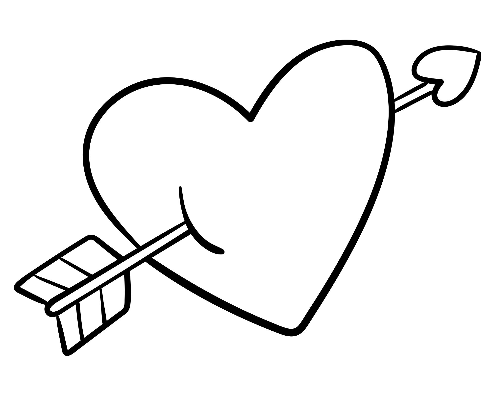 Раскраска эскимо в форме сердца - Распечатать и Онлайн!