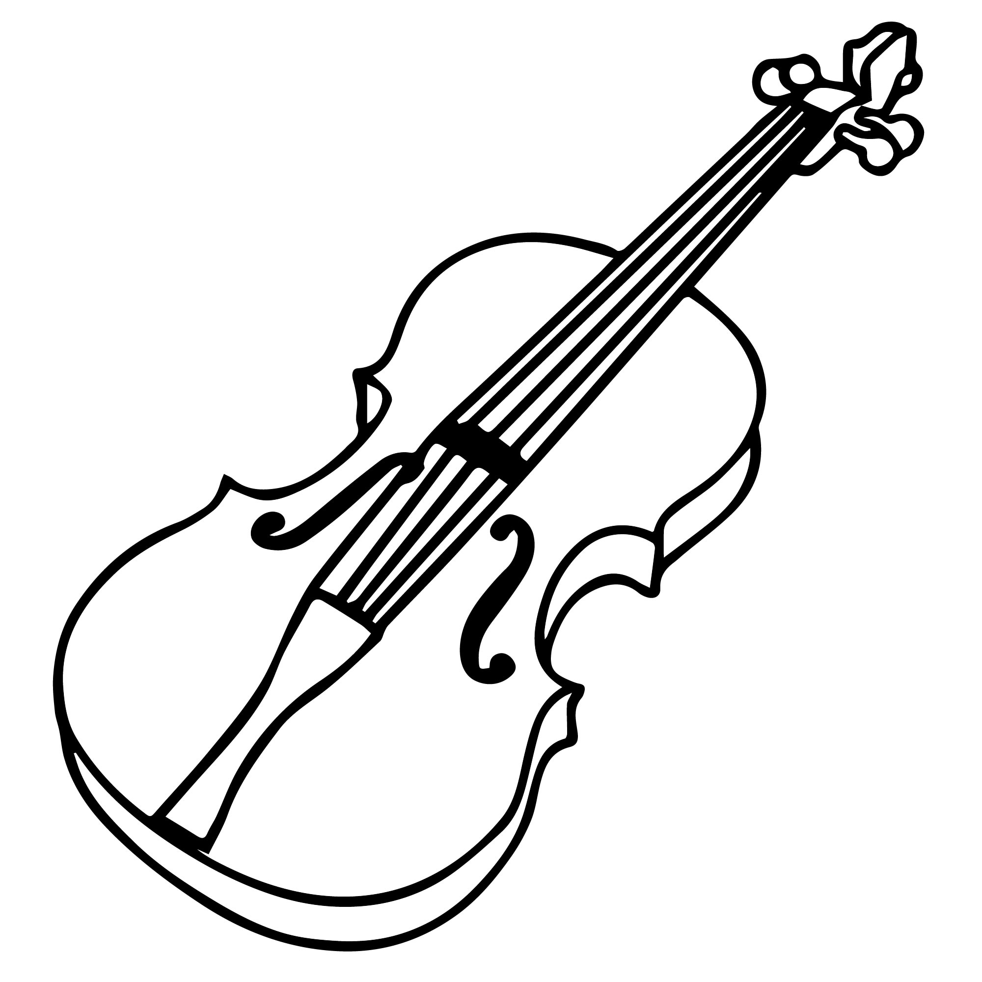 Изображения по запросу Раскраска скрипка