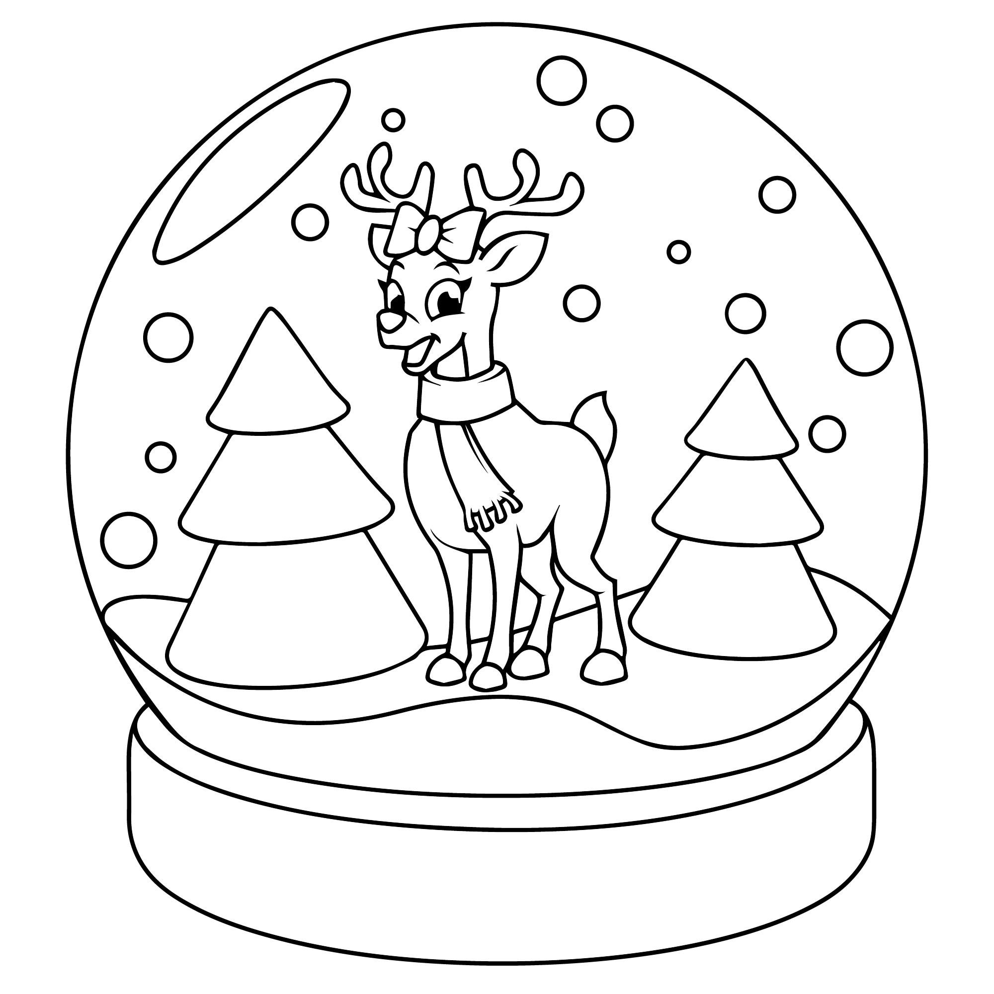 Рождественский шар раскраска для детей