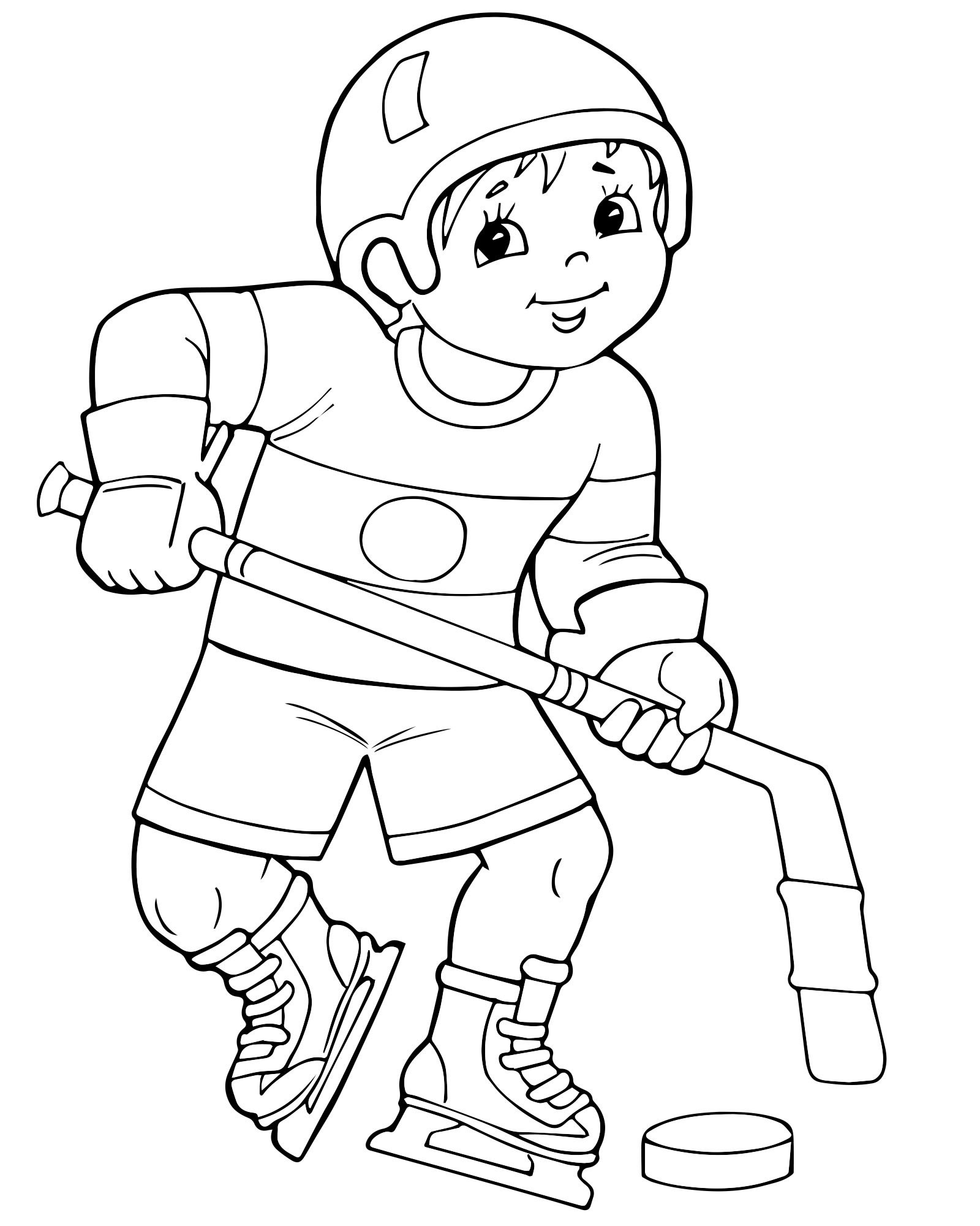 Раскраска Спорт для детей - детские раскраски распечатать бесплатно