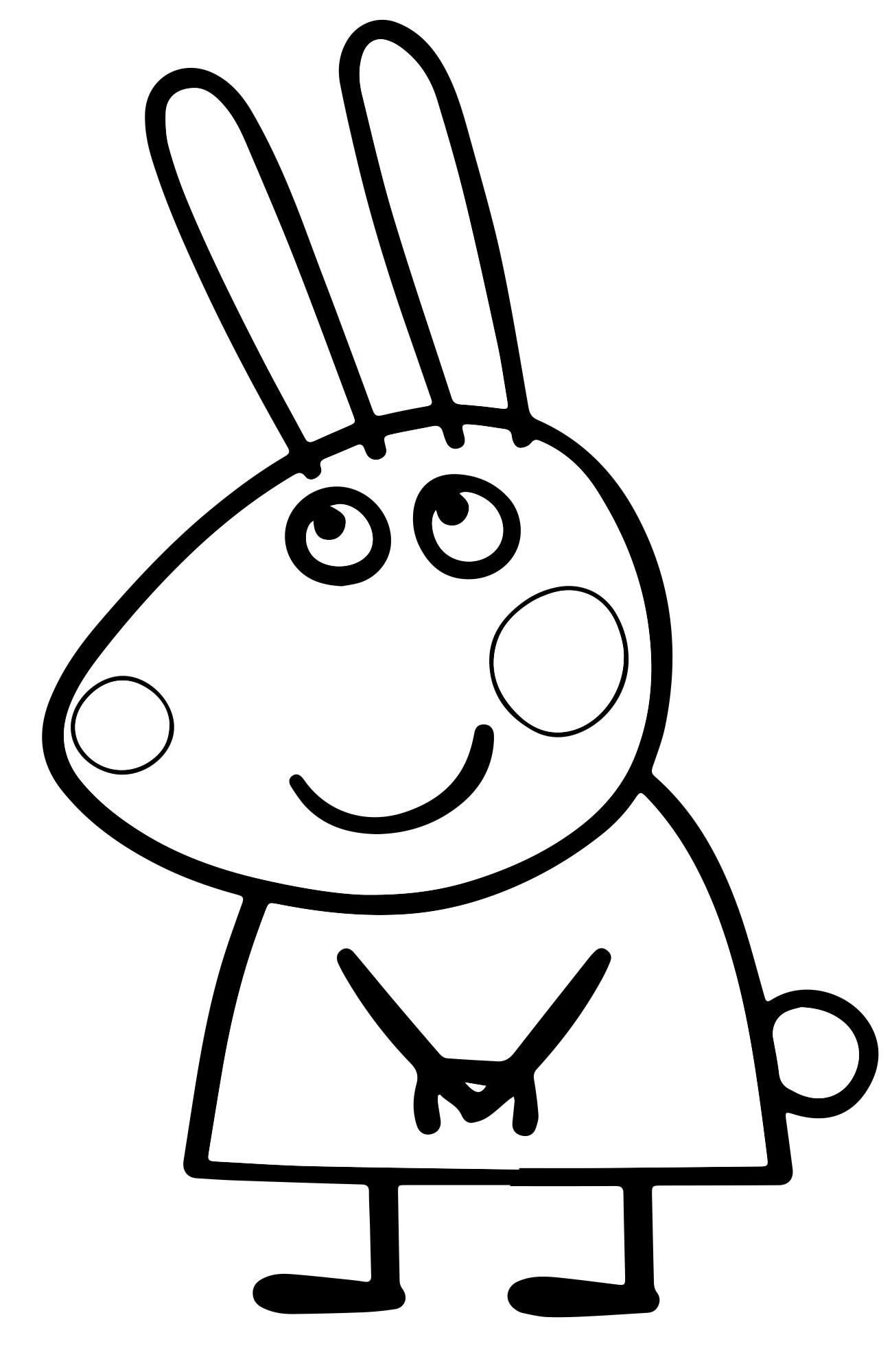 Кролик Ричард раскраска для детей