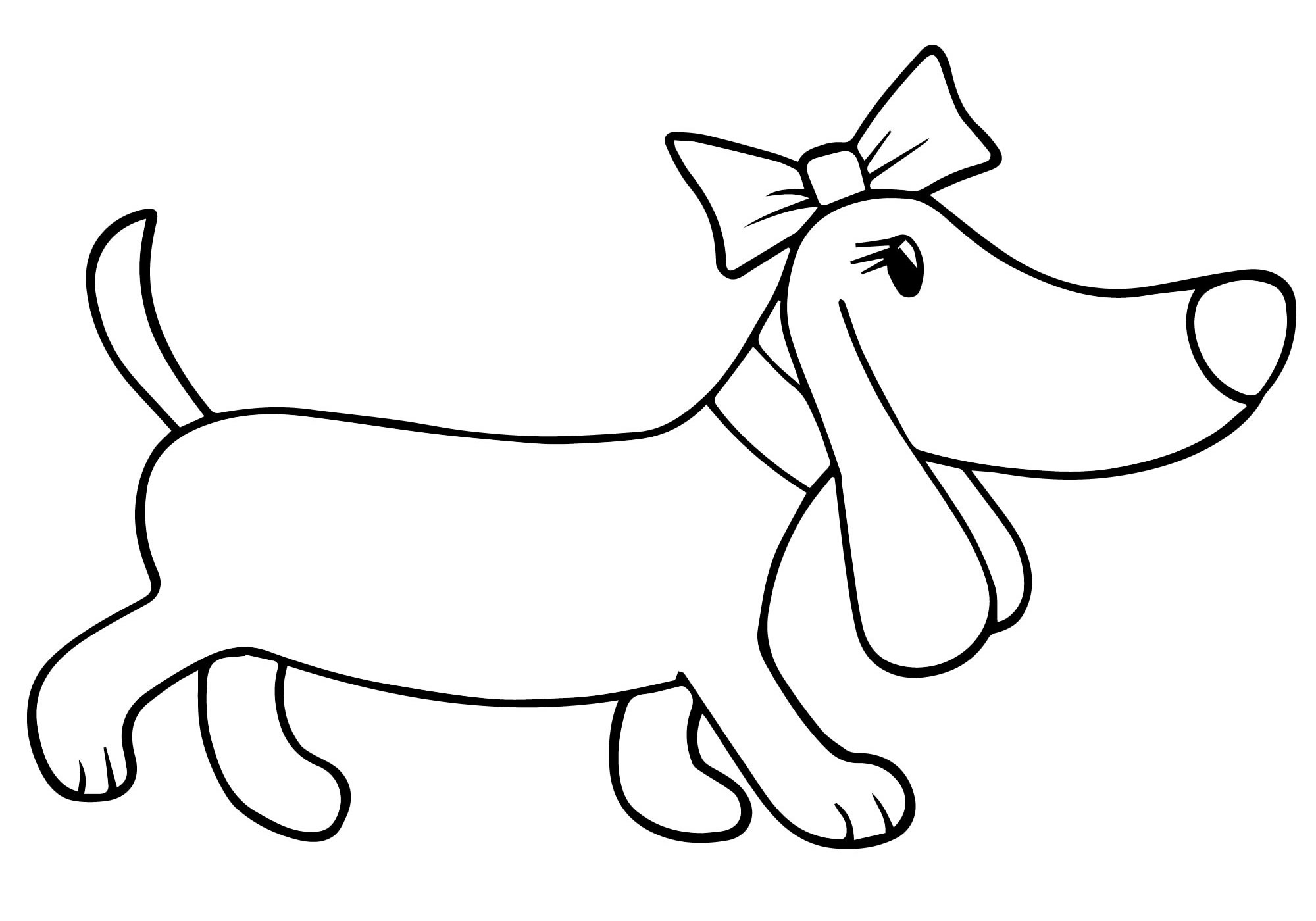 Собачка рисунок для аппликации