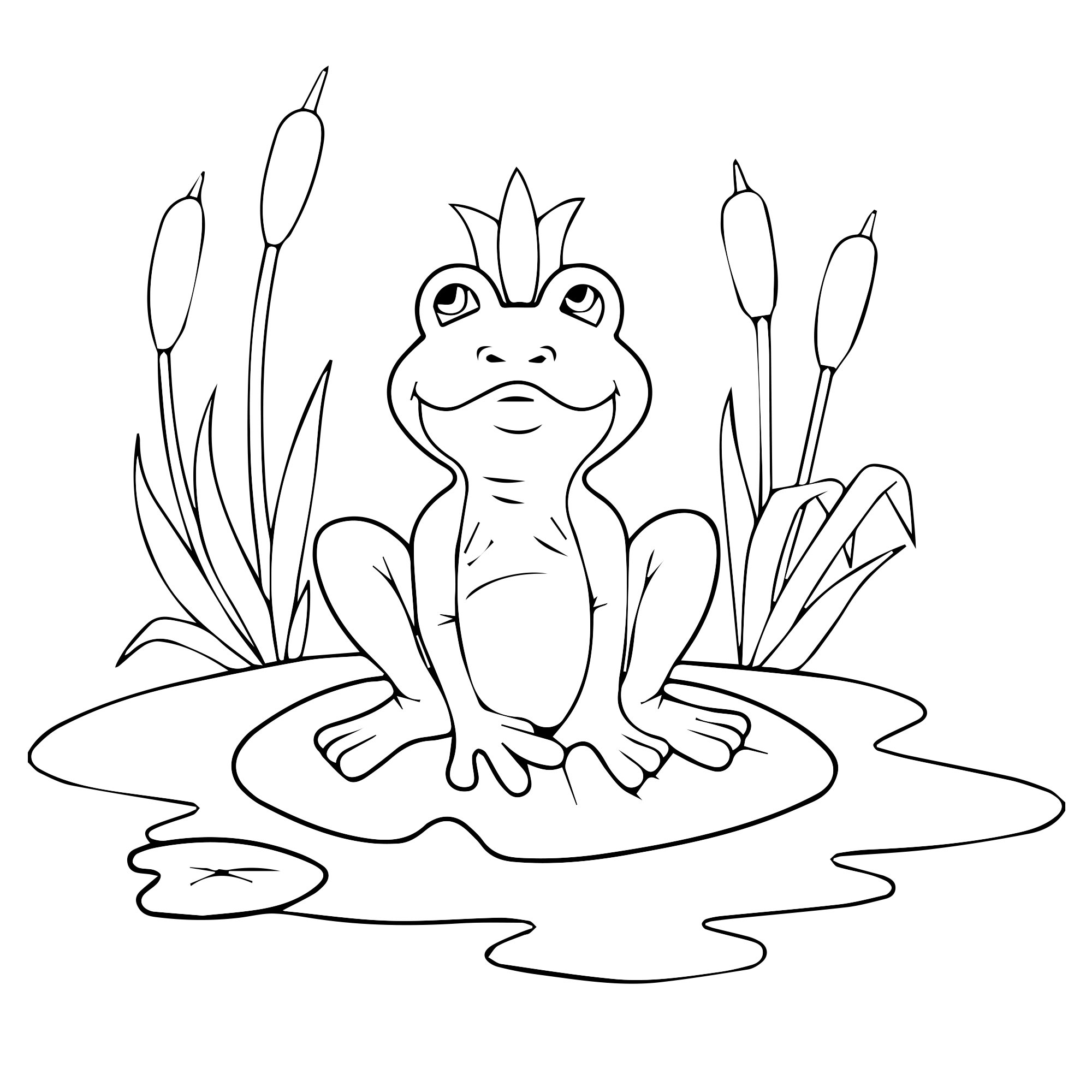 Раскраски Царевна лягушка 🎨 распечатать бесплатно для детей