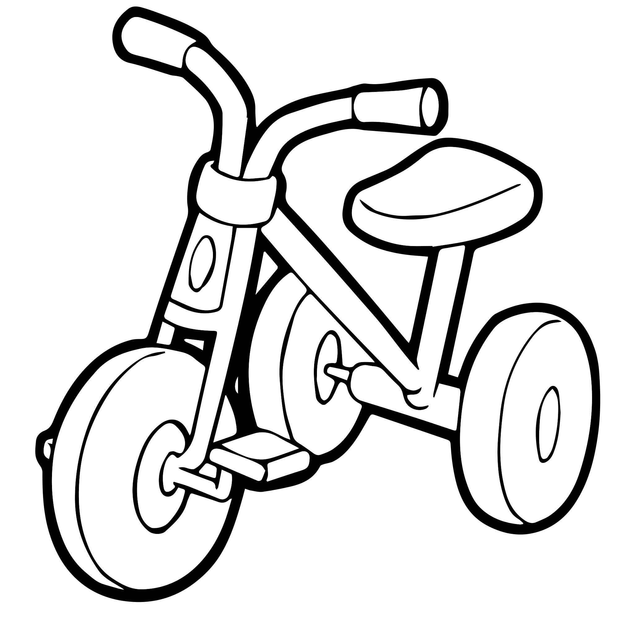 Детский велосипед раскраска для детей