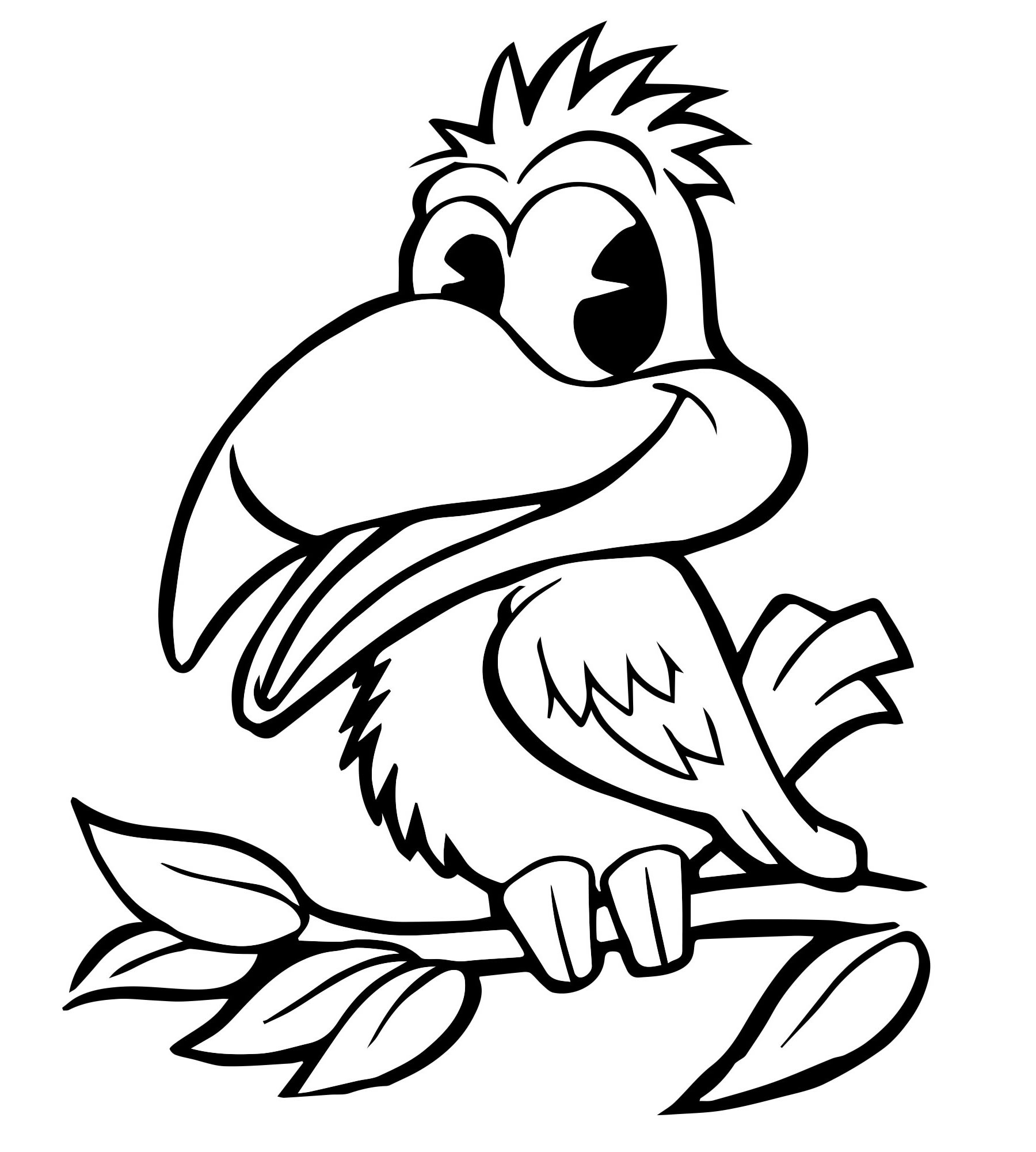 Раскраска Ворона | Раскраски из мультфильма Возвращение блудного попугая