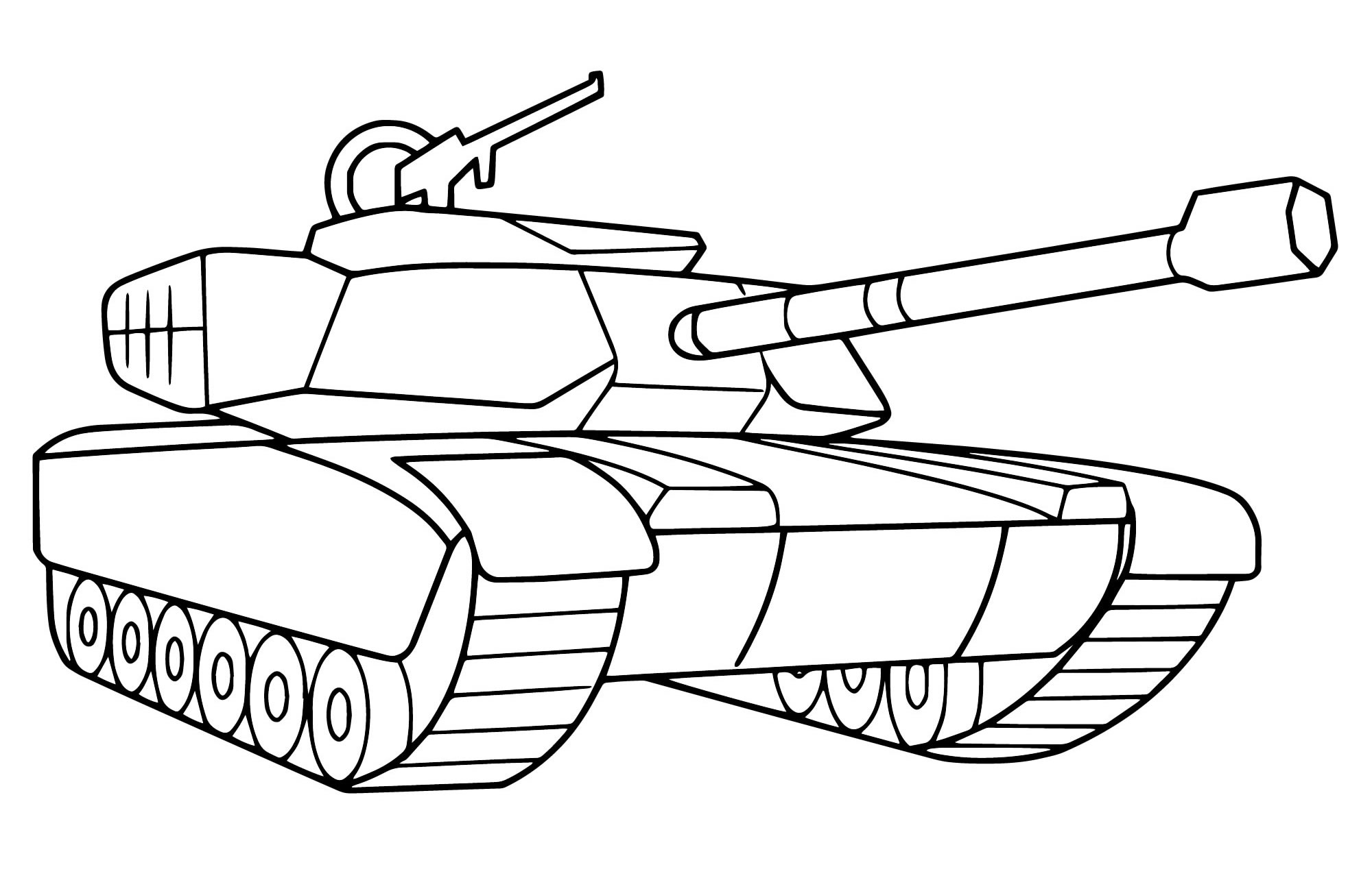 Раскраска Танк Т34