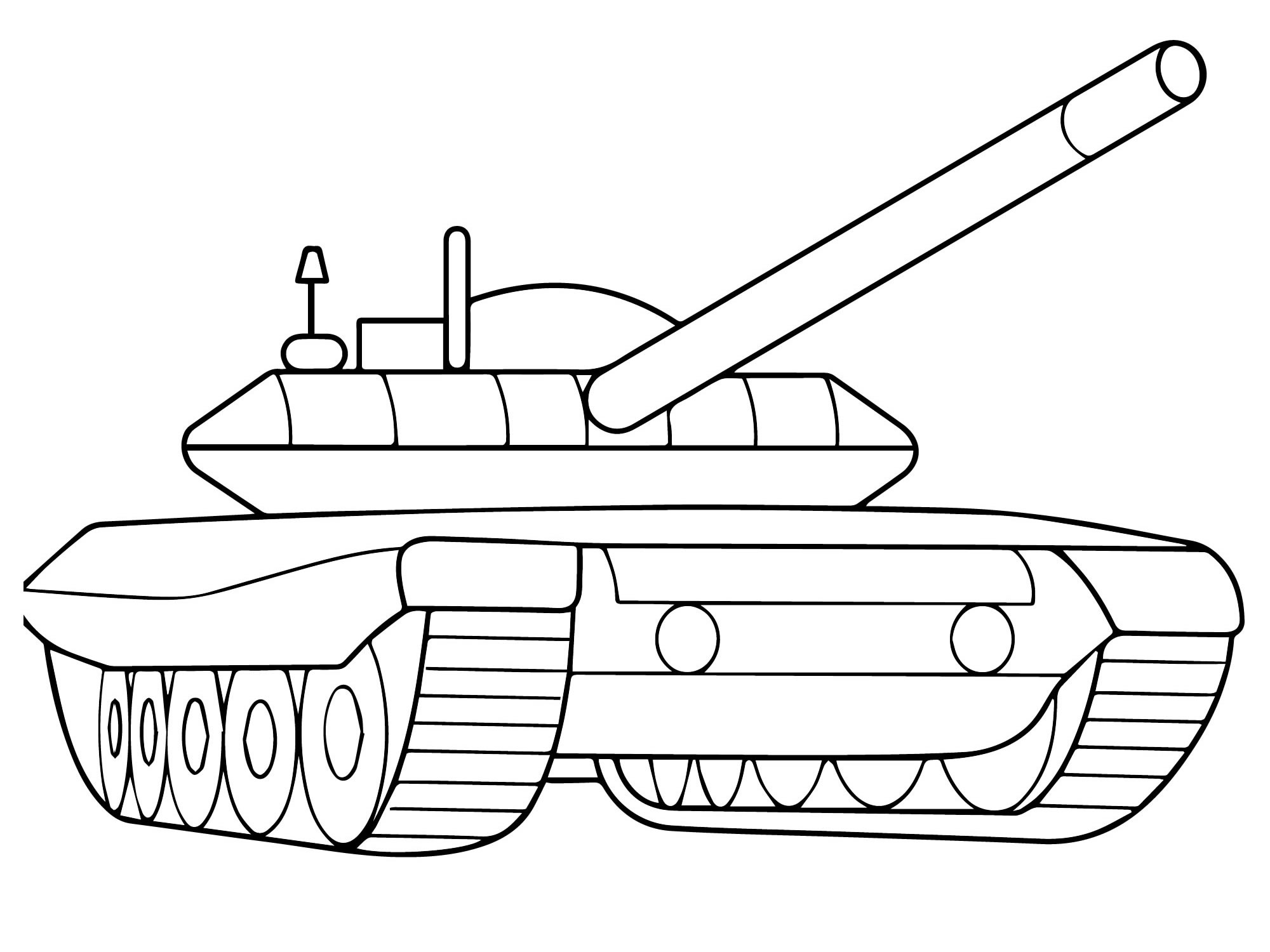 Танк из World of Tanks раскраска для детей